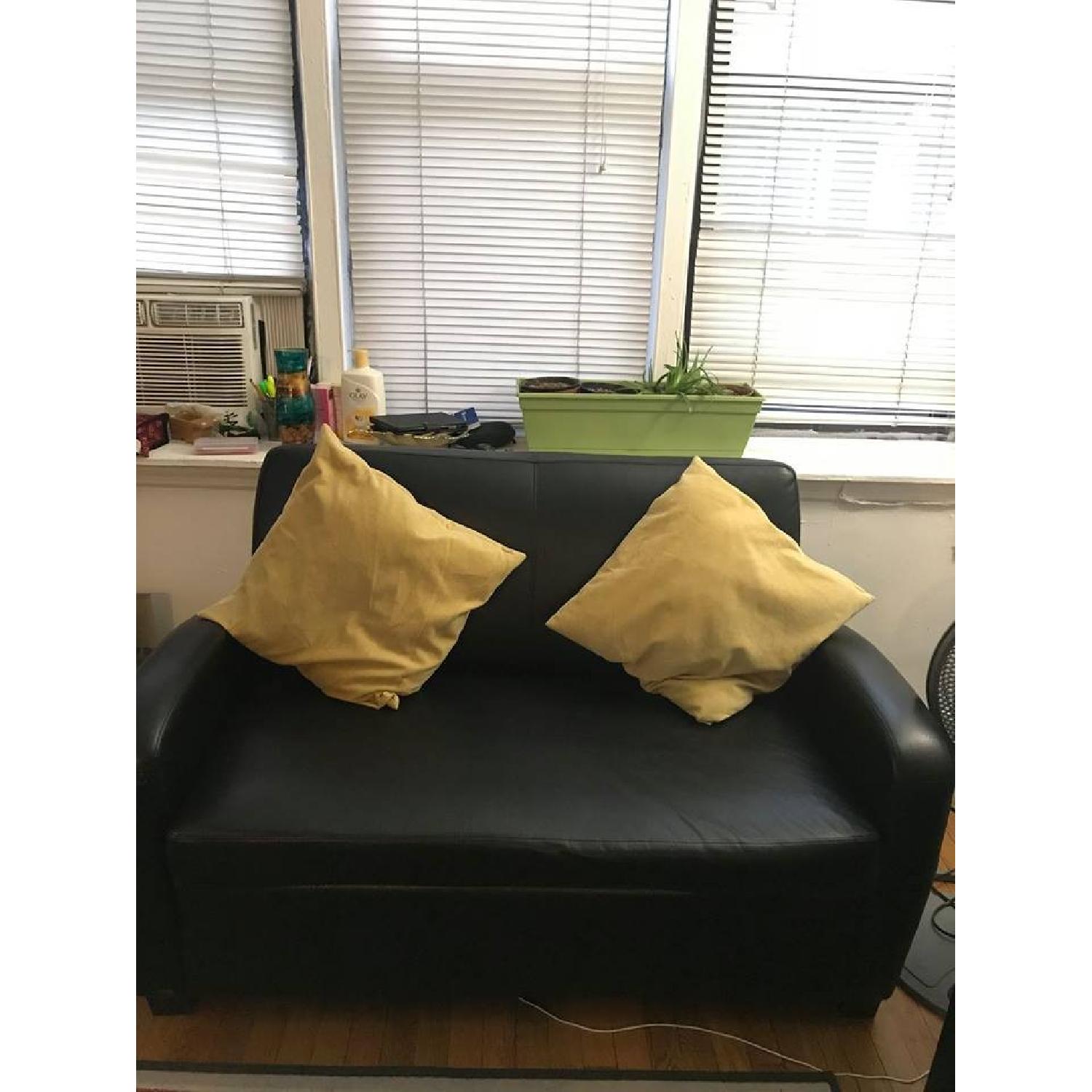 Mainstays Leather Sleeper Sofa - image-1