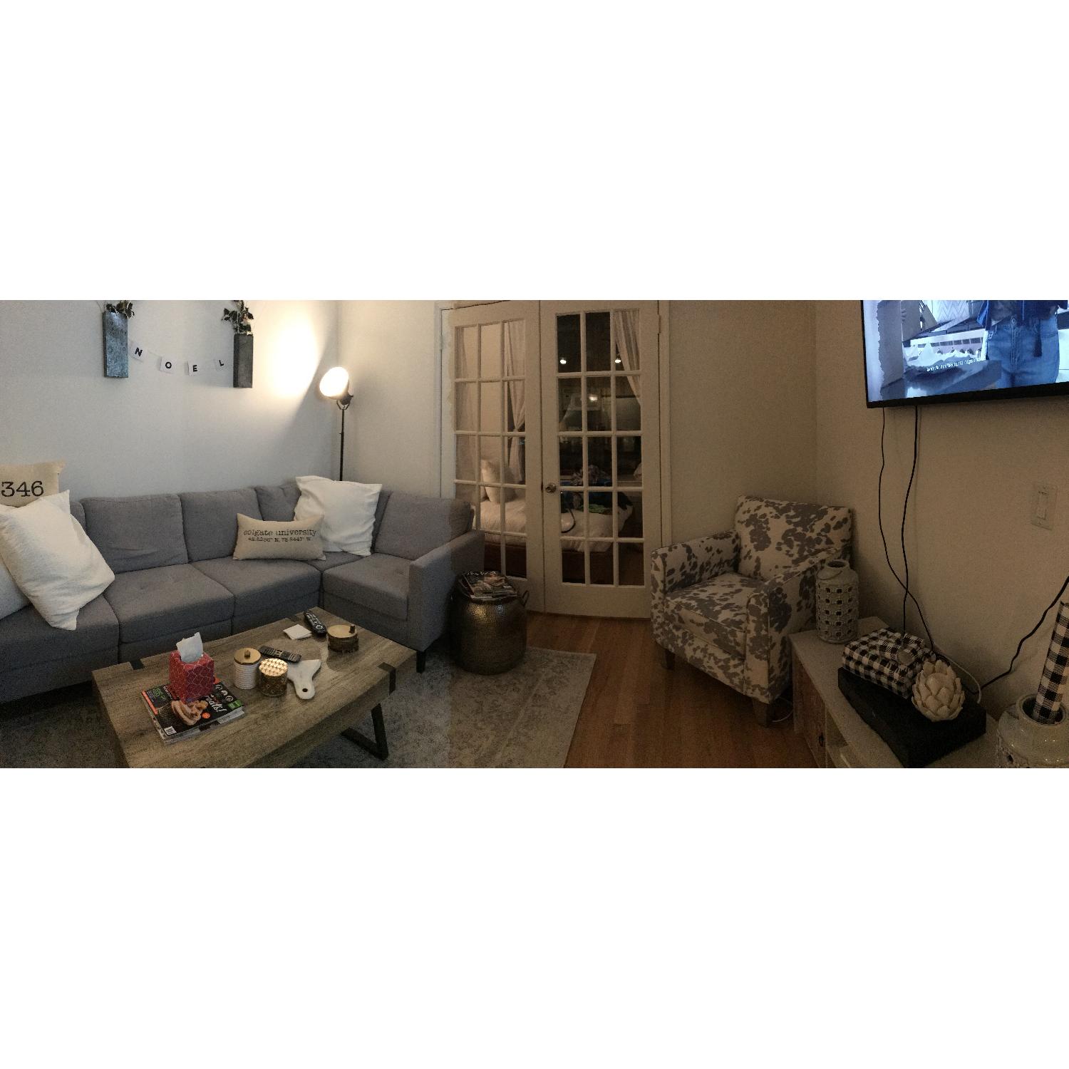 HomeGoods Cowhide Accent Chair - image-5