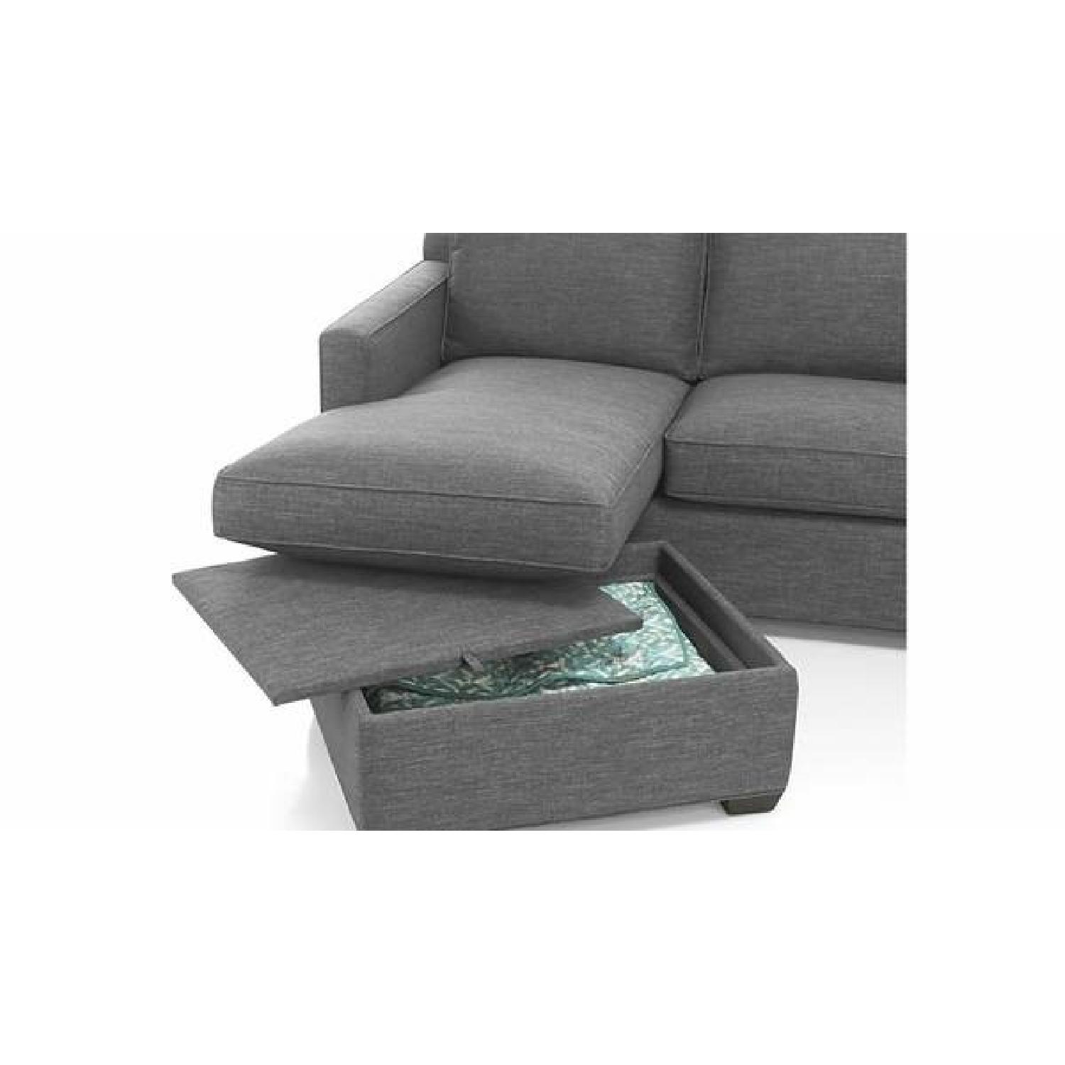 Crate & Barrel Davis 3-Seat Lounger Sofa - image-4