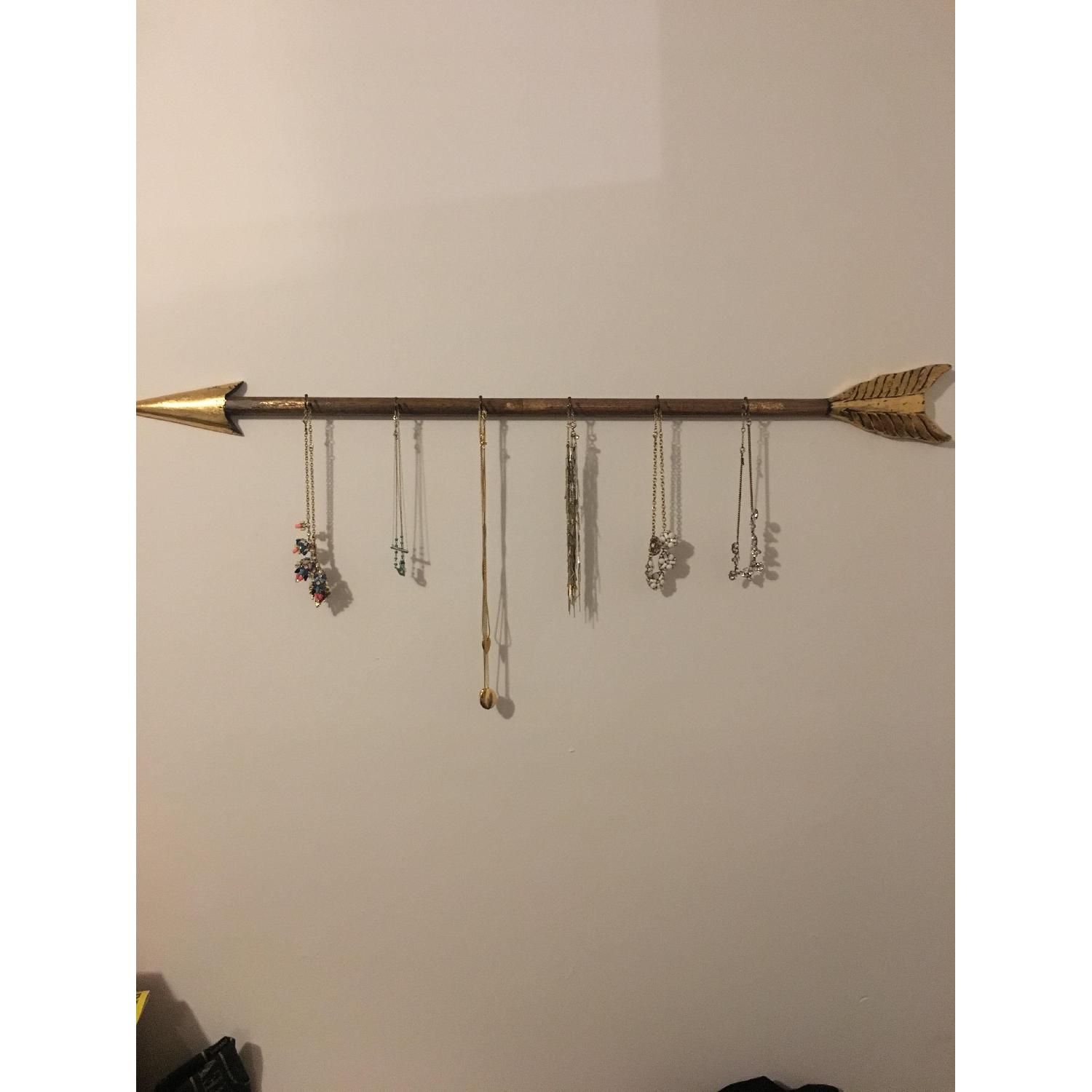Pottery Barn Gold Arrow Jewelry Hanger - image-2