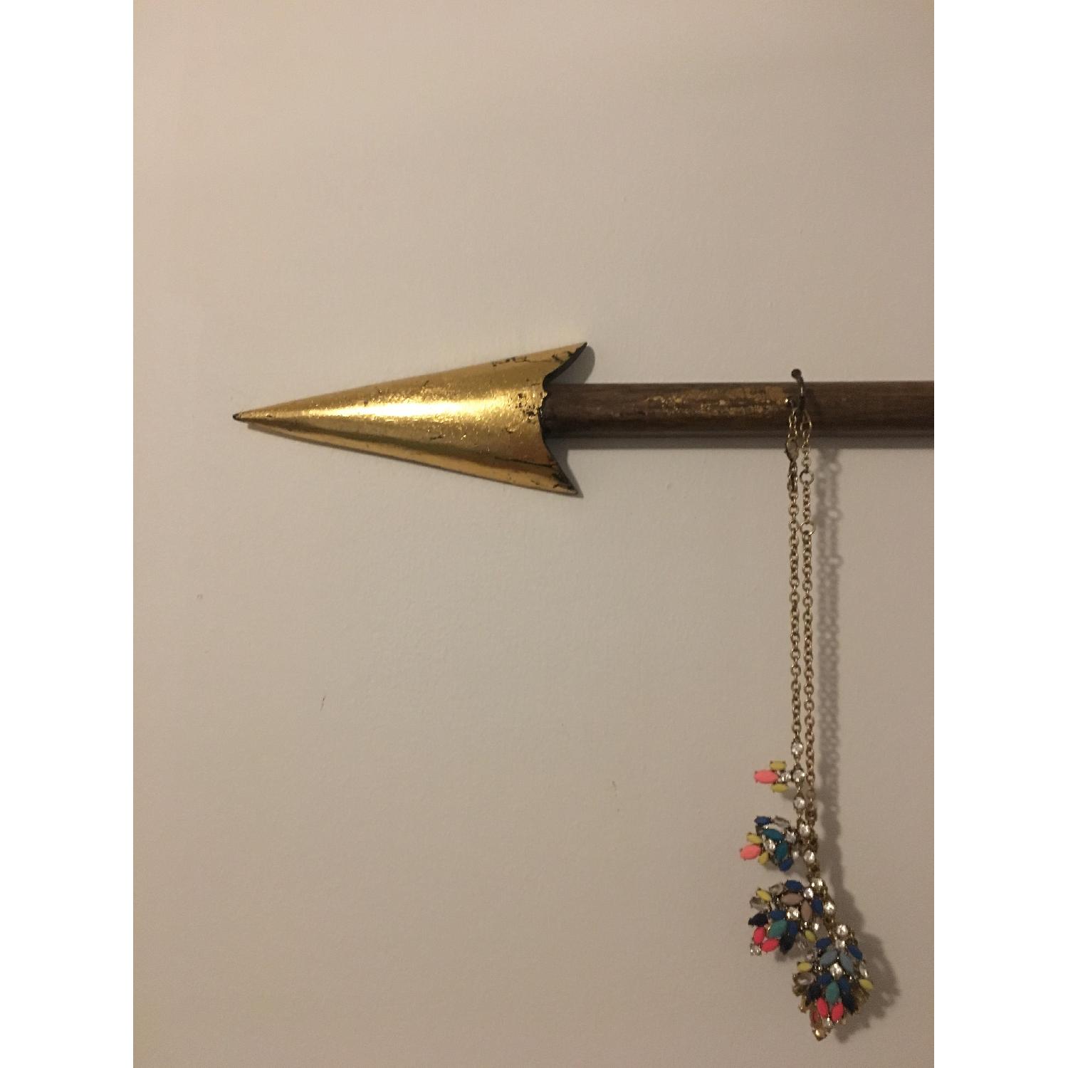 Pottery Barn Gold Arrow Jewelry Hanger - image-3
