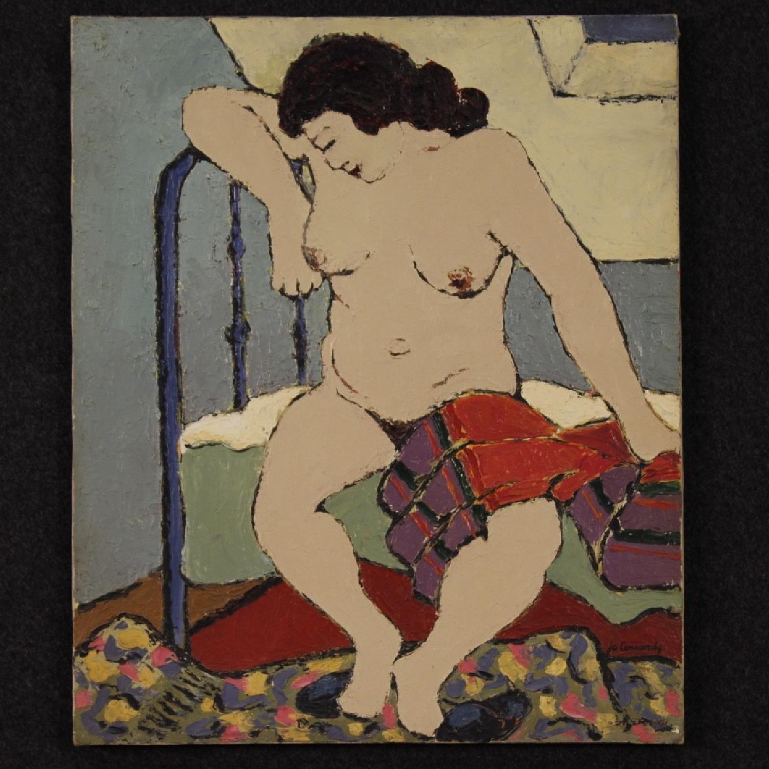 Impressionist Painting Nude Of Woman Oil On Canvas - image-2