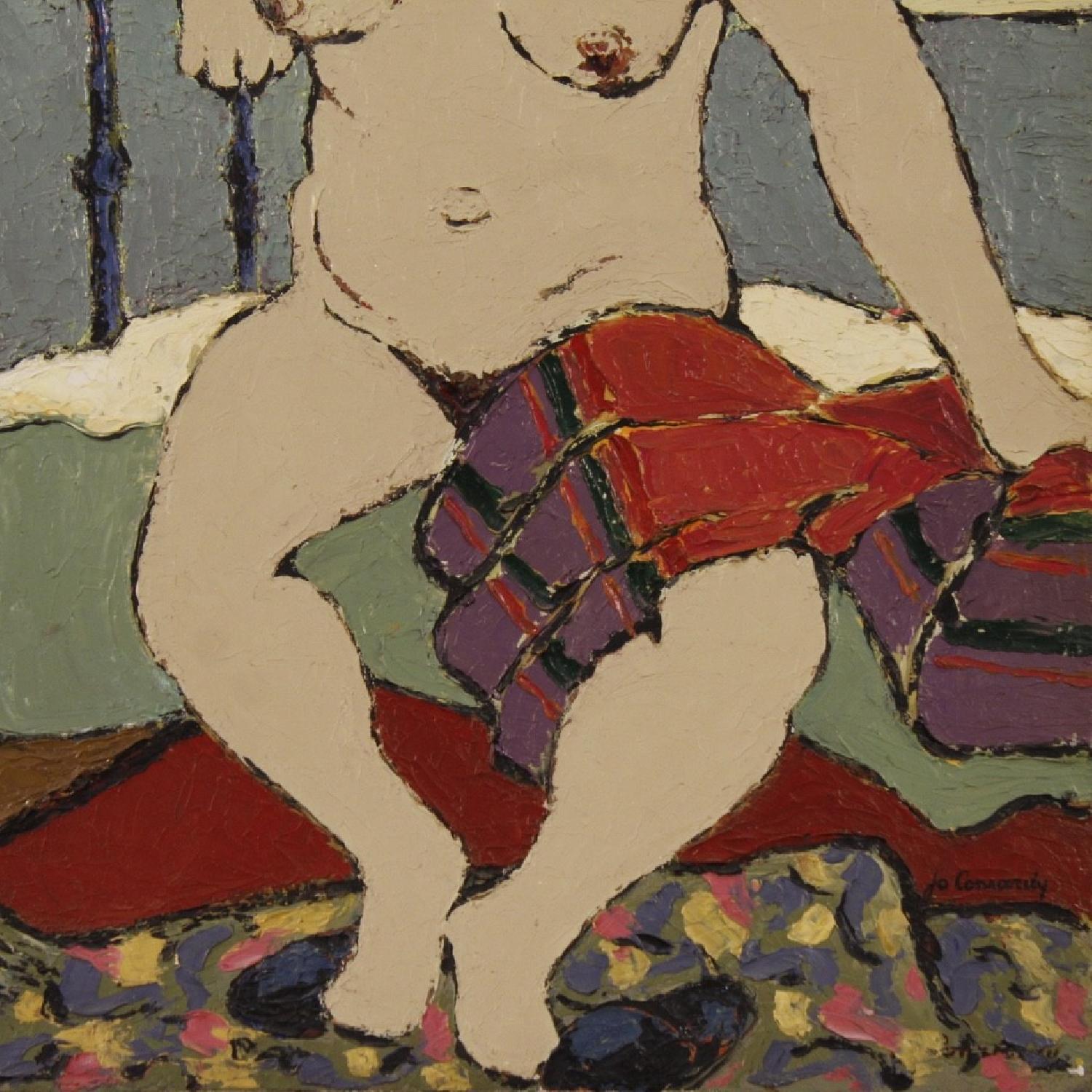 Impressionist Painting Nude Of Woman Oil On Canvas - image-5