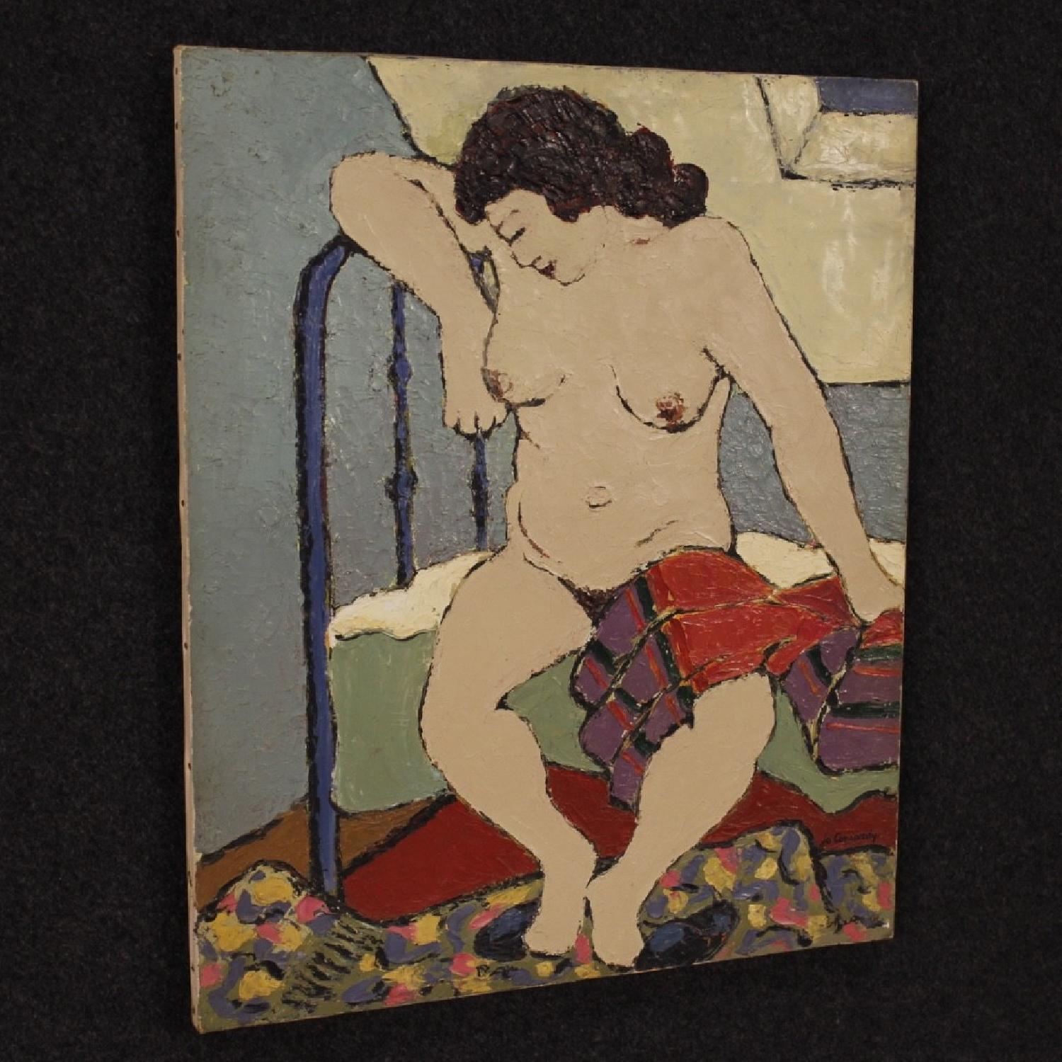 Impressionist Painting Nude Of Woman Oil On Canvas - image-6