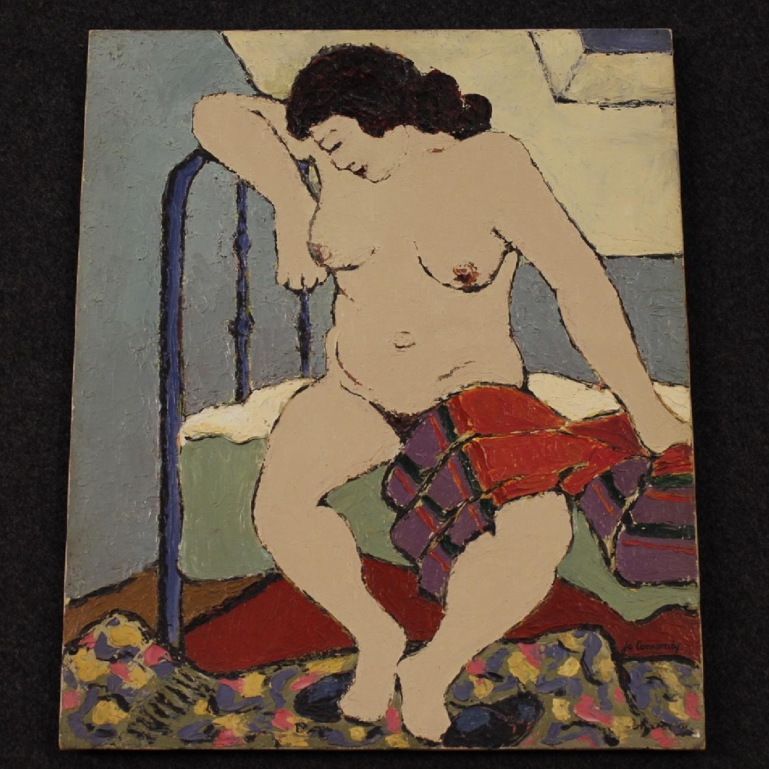 Impressionist Painting Nude Of Woman Oil On Canvas - image-7