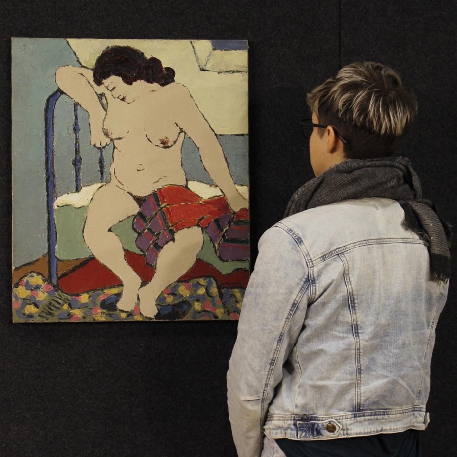 Impressionist Painting Nude Of Woman Oil On Canvas - image-12