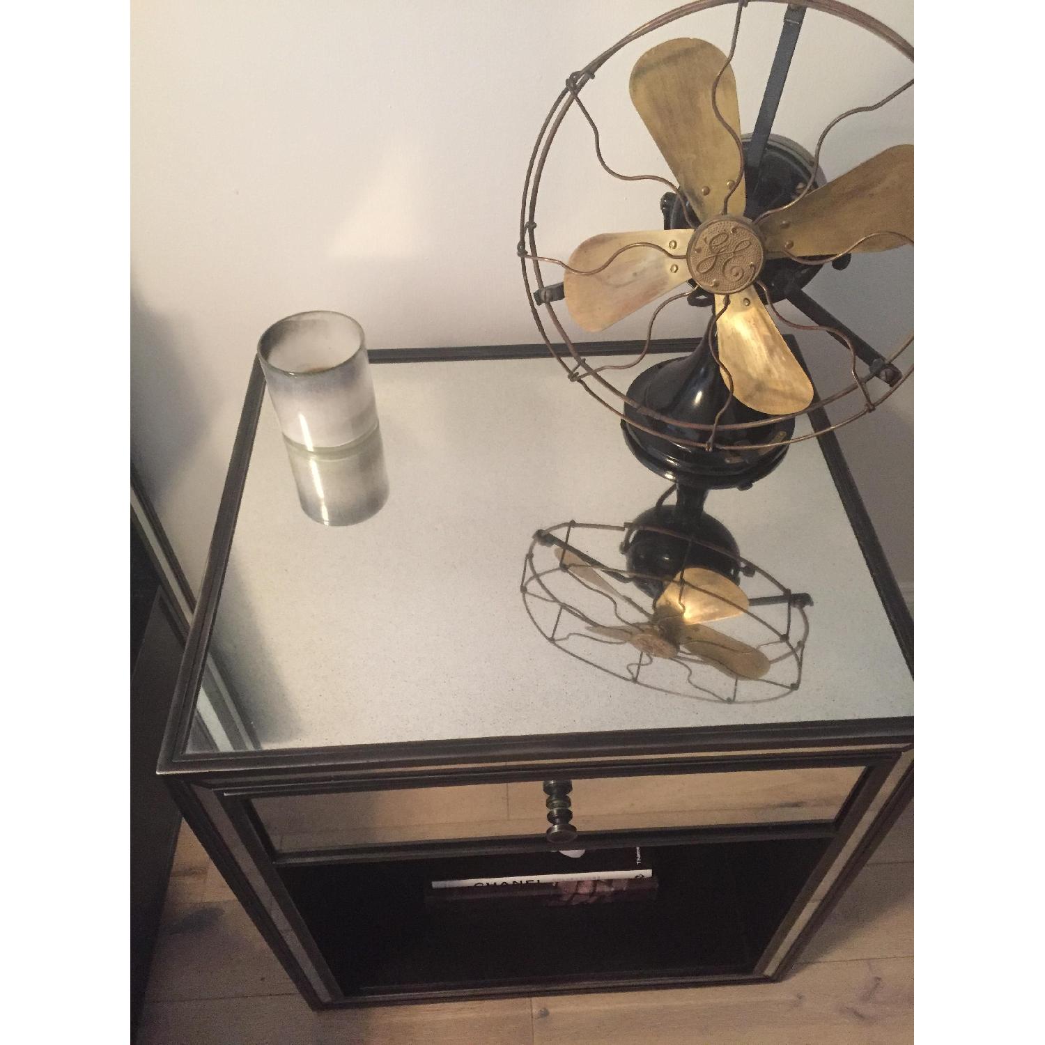 Restoration Hardware Strand Mirrored Closed Nightstand - image-7