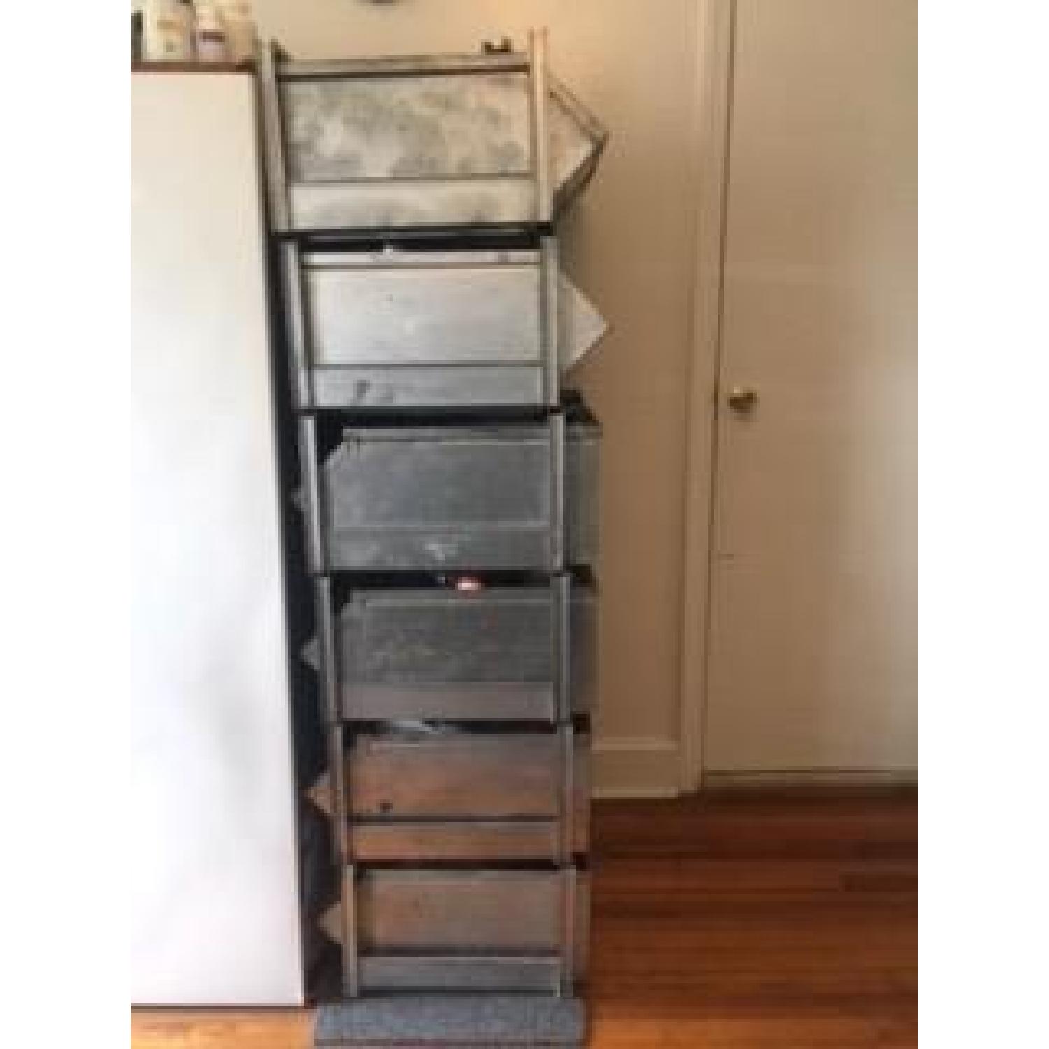 Vintage Metal Modular Storage Unit - image-3