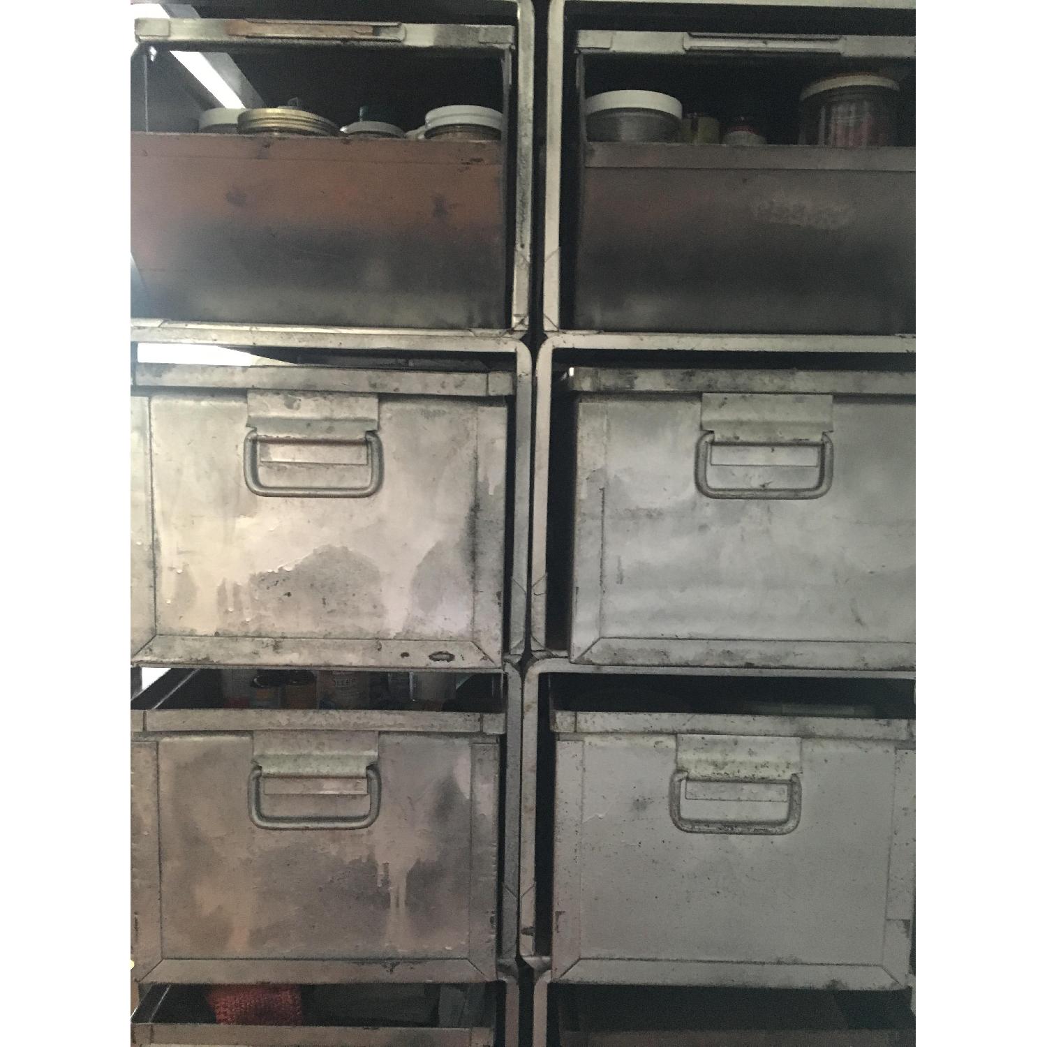 Vintage Metal Modular Storage Unit - image-4