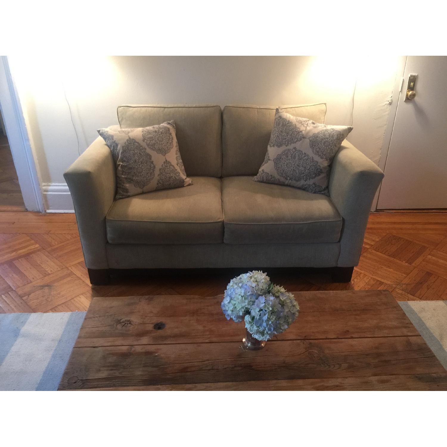 Macy's Parchment Kenton Loveseat - image-1