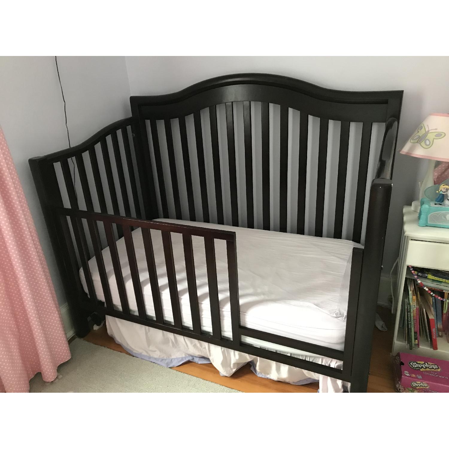 Sorelle Espresso Crib w/ Toddler Bed Conversion Kit - image-3