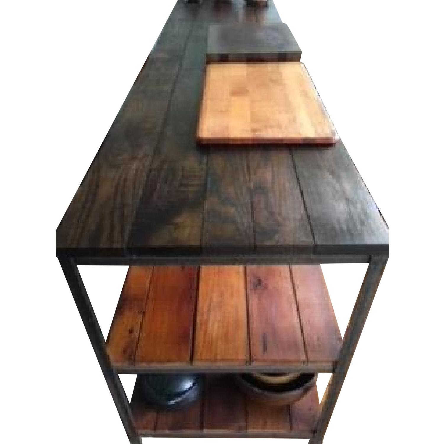 Custom Made Rustic Two-Shelf Table - image-0