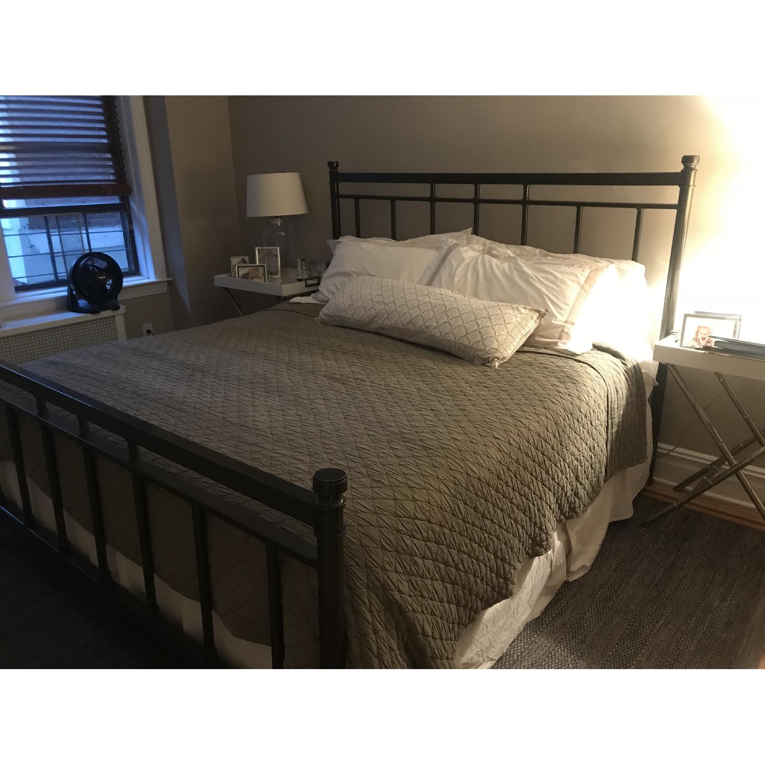 Crate & Barrel Tribeca King Bed Frame - image-1