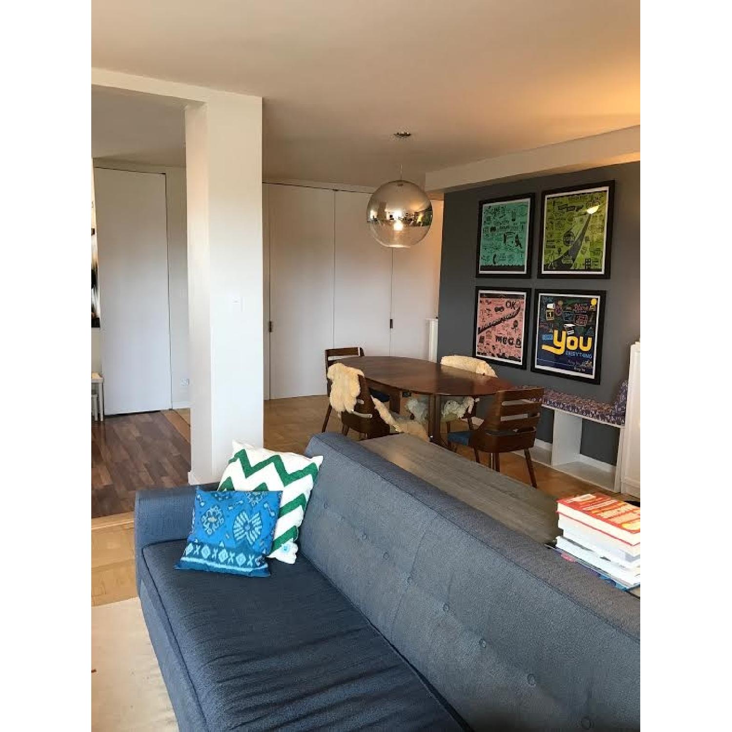 Design Within Reach Blueberry Denim Bantam Sofa - image-1