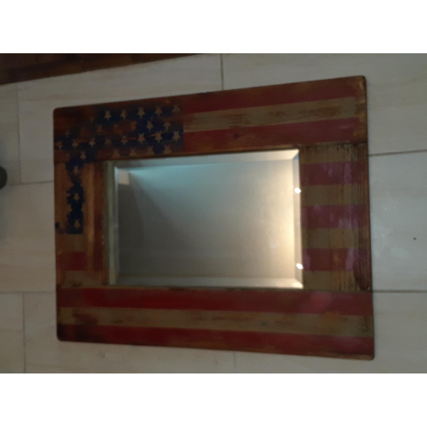Artwork Mid Century Modern American Flag Mirror - image-1