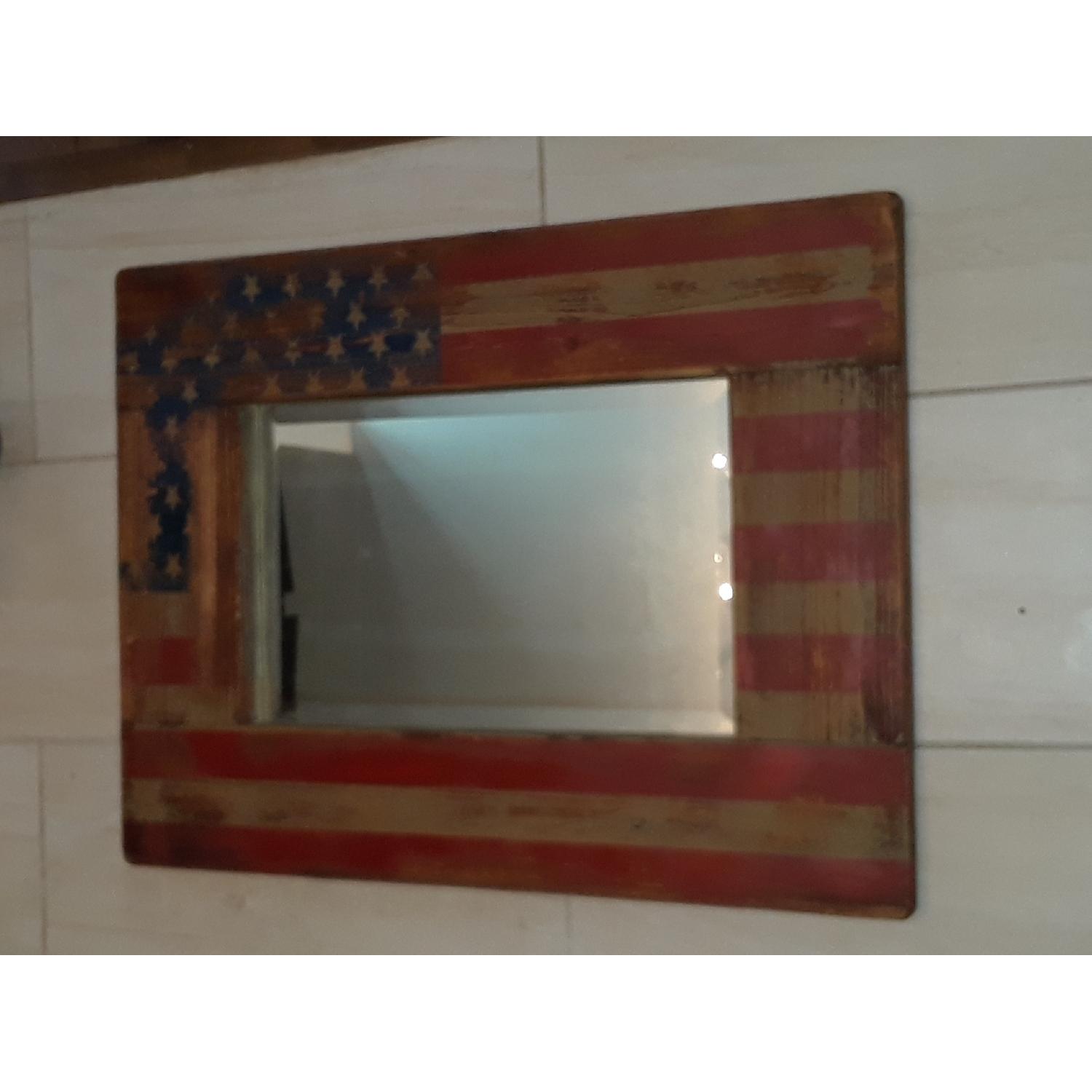 Artwork Mid Century Modern American Flag Mirror - image-2