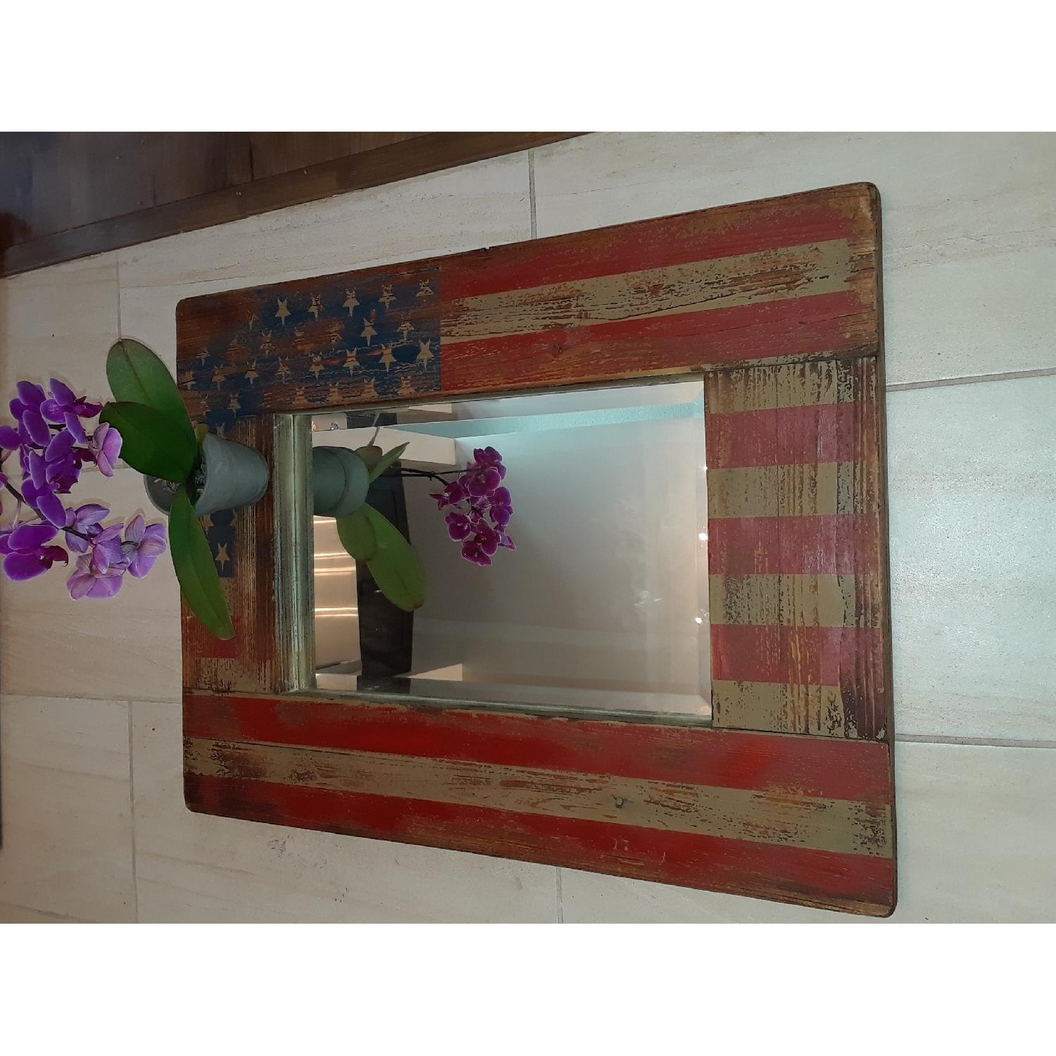 Artwork Mid Century Modern American Flag Mirror - image-3