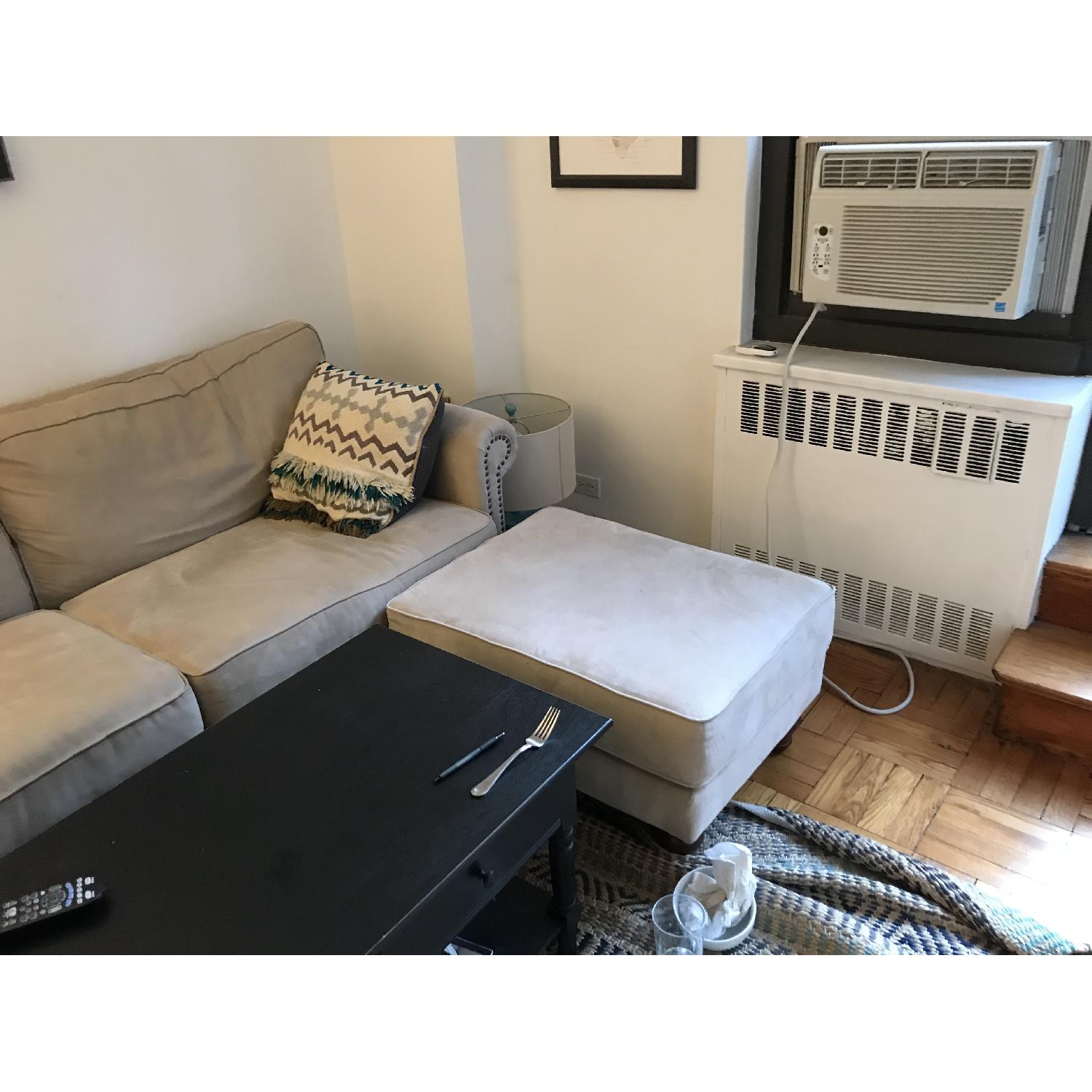 Pier 1 Alton Ecru Rolled Arm Sofa - image-3