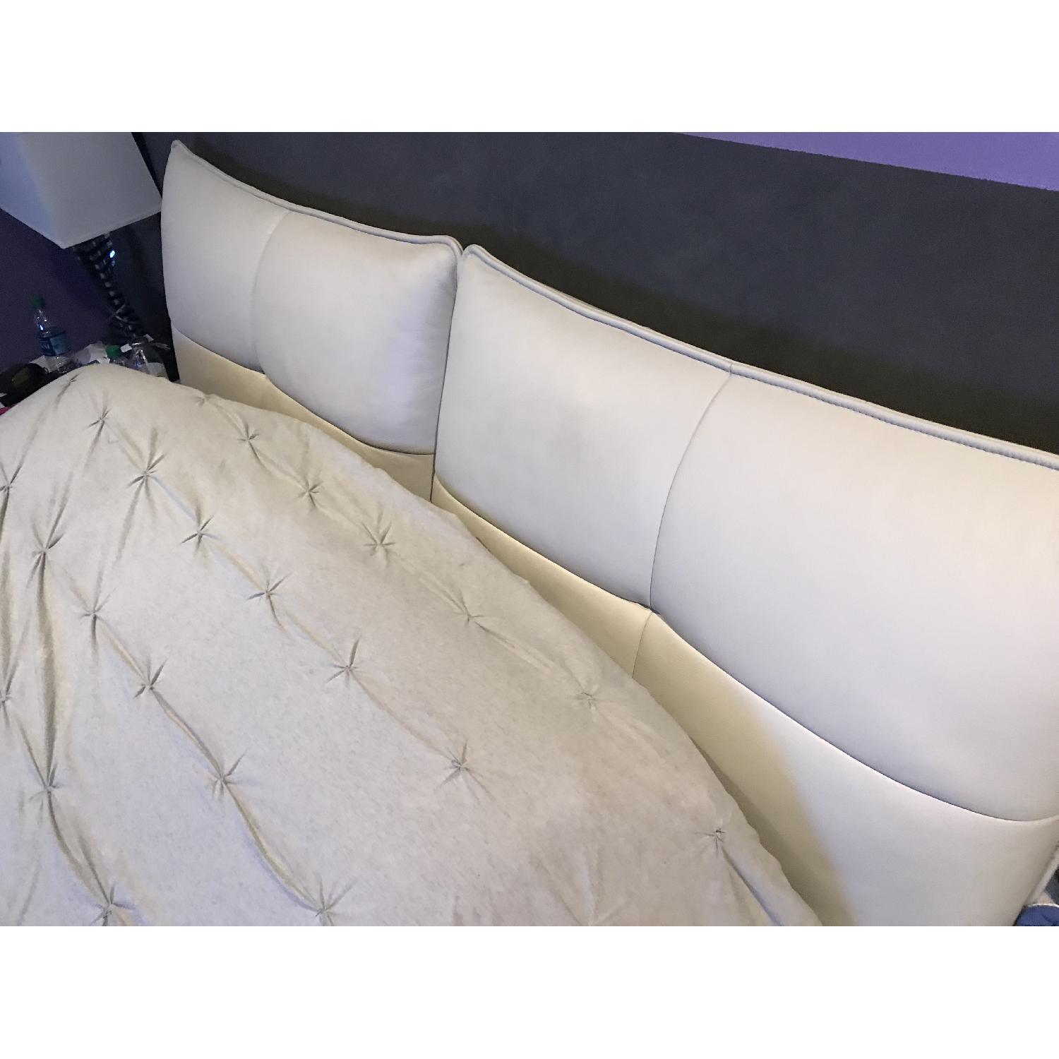 Rossetto Leather Platform Bed - image-1