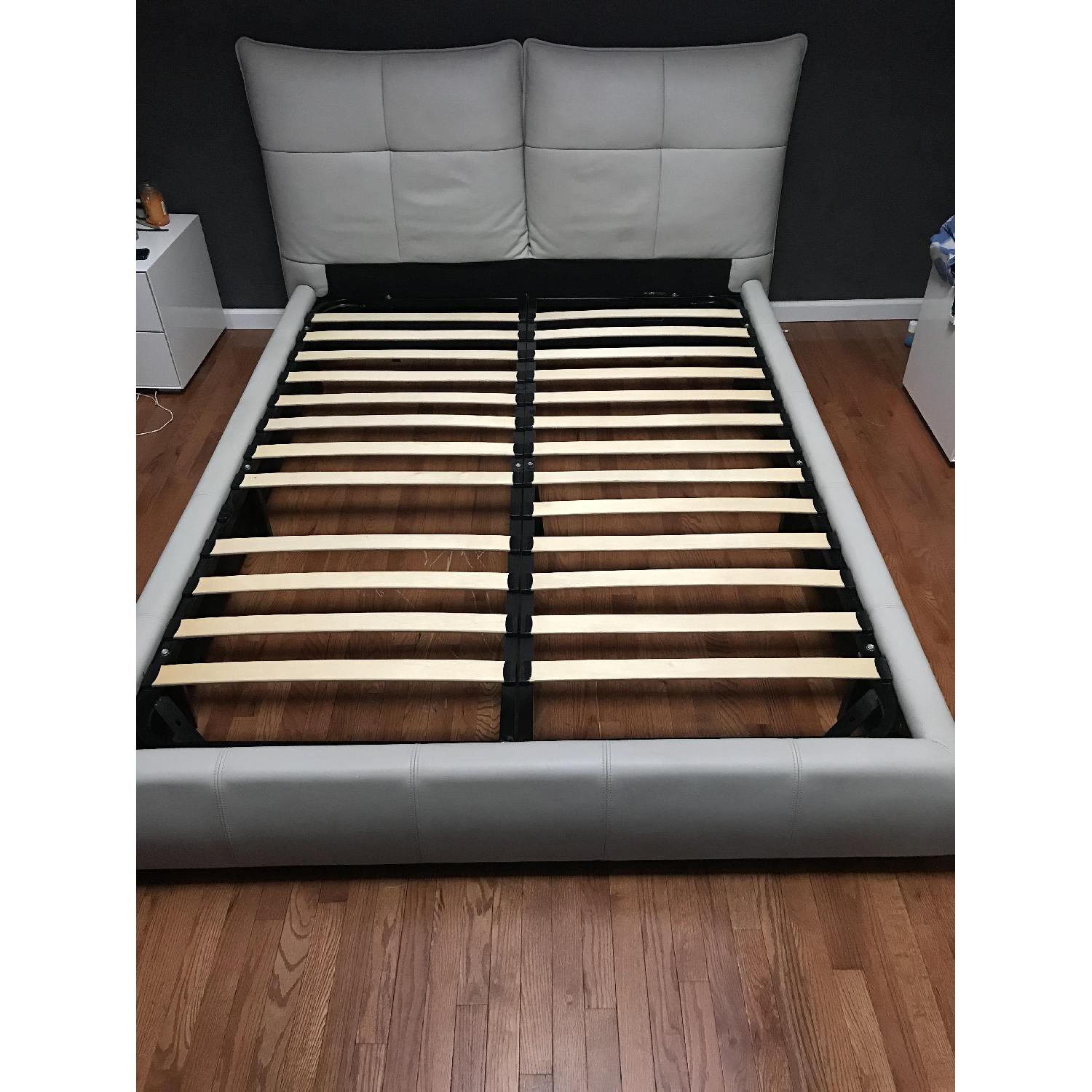 Rossetto Leather Platform Bed - image-4