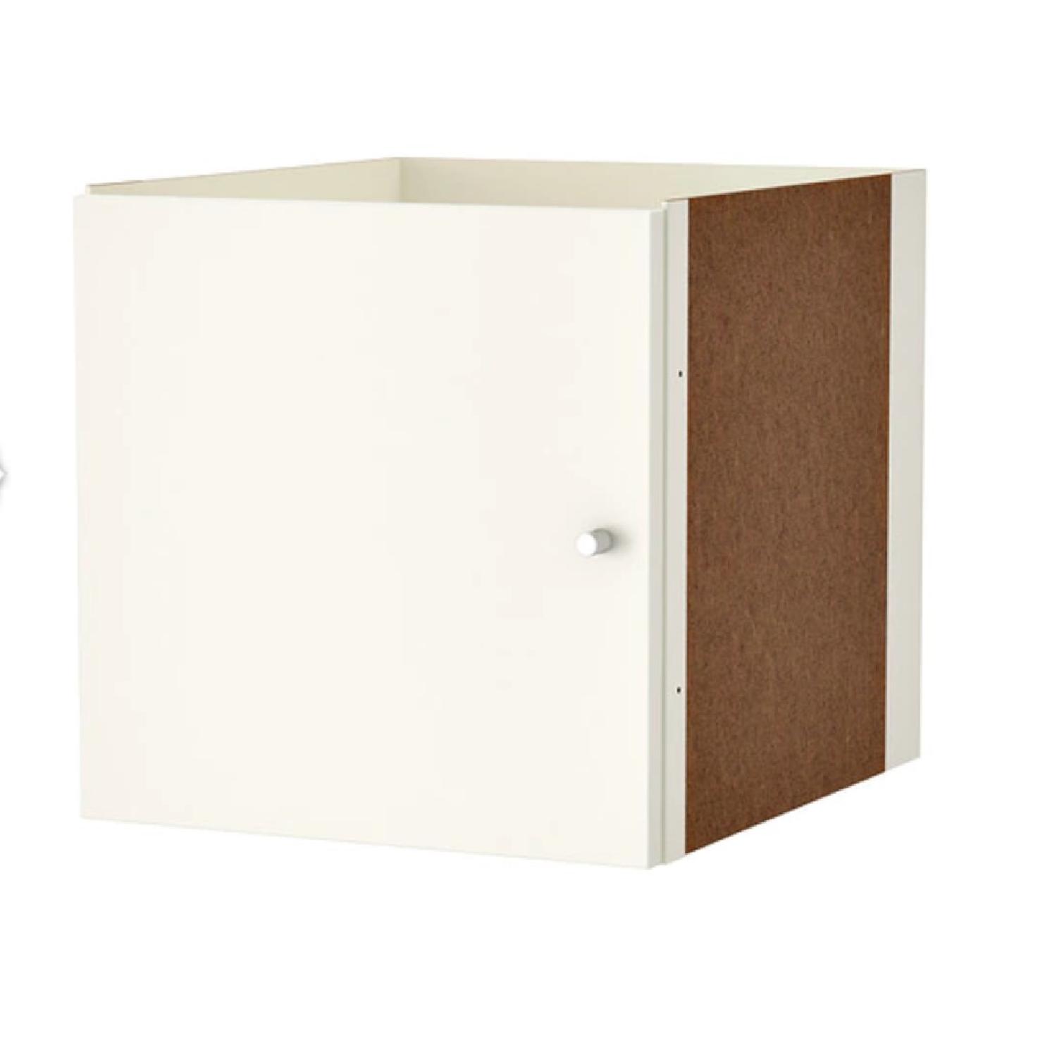 Ikea Kallax Shelving Unit w/ Doors AptDeco