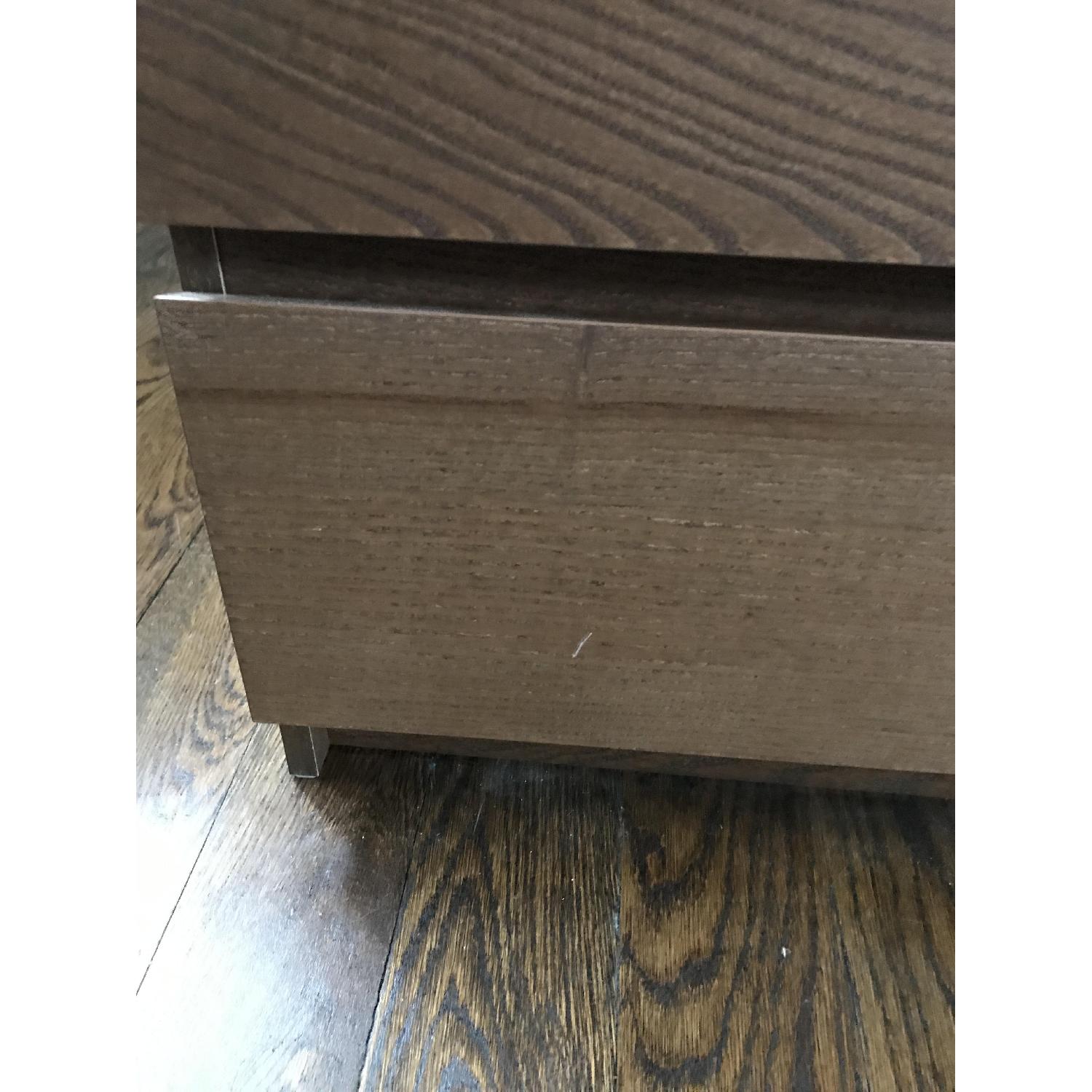 Ikea Malm Brown Stained Ash Veneer 6Drawer Chest AptDeco