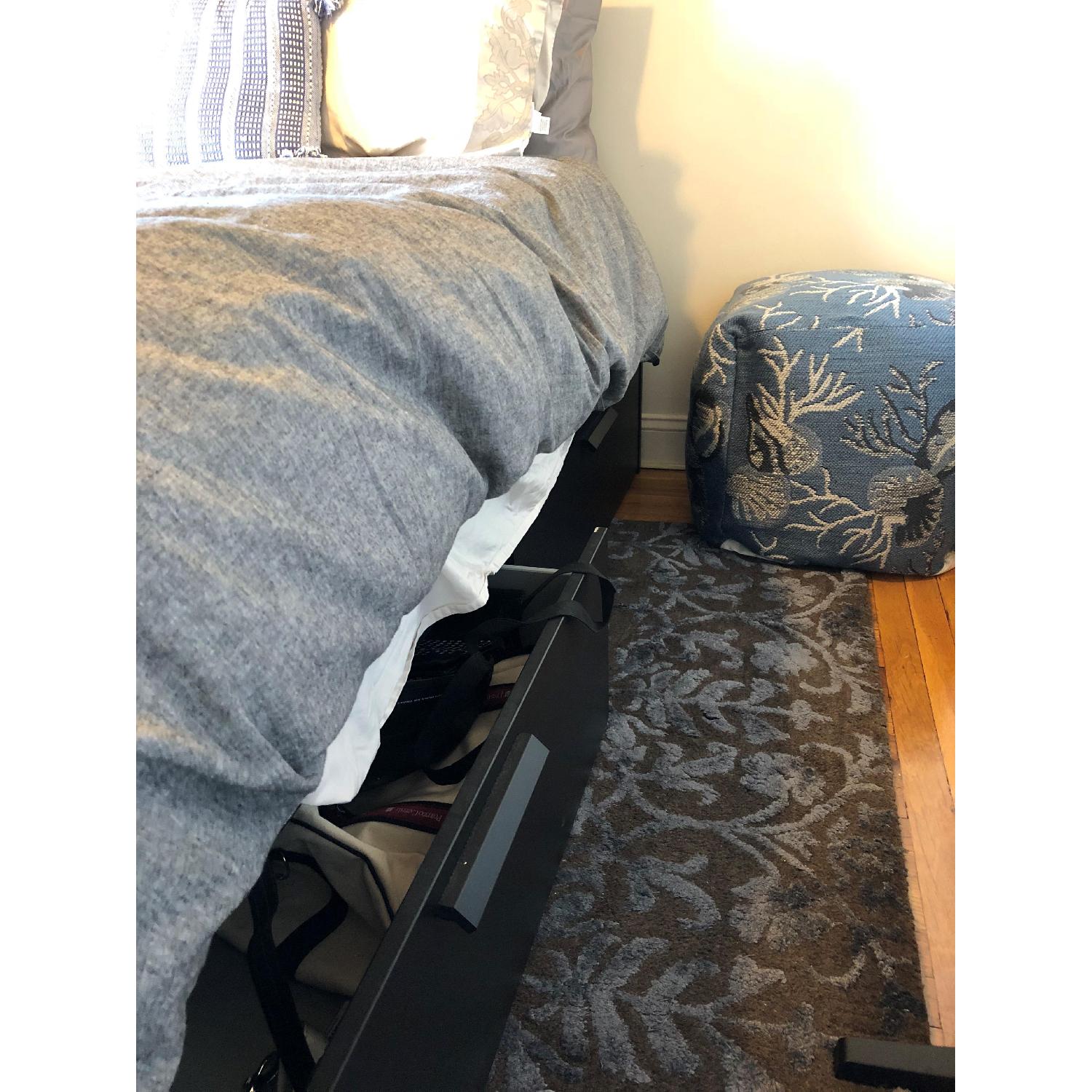 Ikea Brimnes Black Storage Bed Frame AptDeco