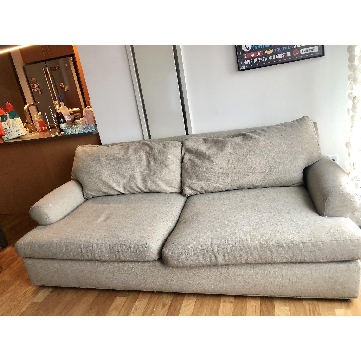 Crate & Barrel 2-Seat Sofa in Tobias Sand - image-1