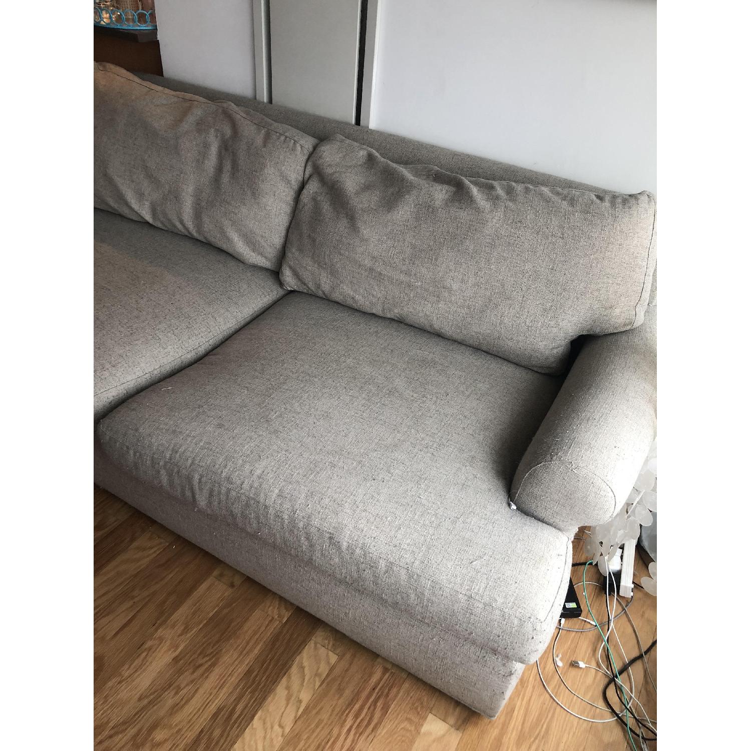 Crate & Barrel 2-Seat Sofa in Tobias Sand - image-2