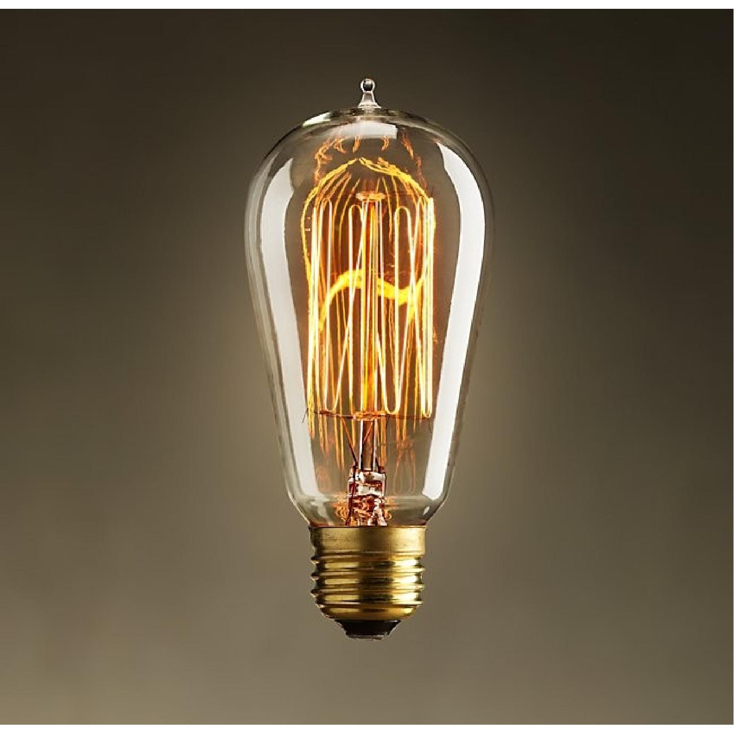 Restoration Hardware Pendant Lights w/ Bulbs - image-3