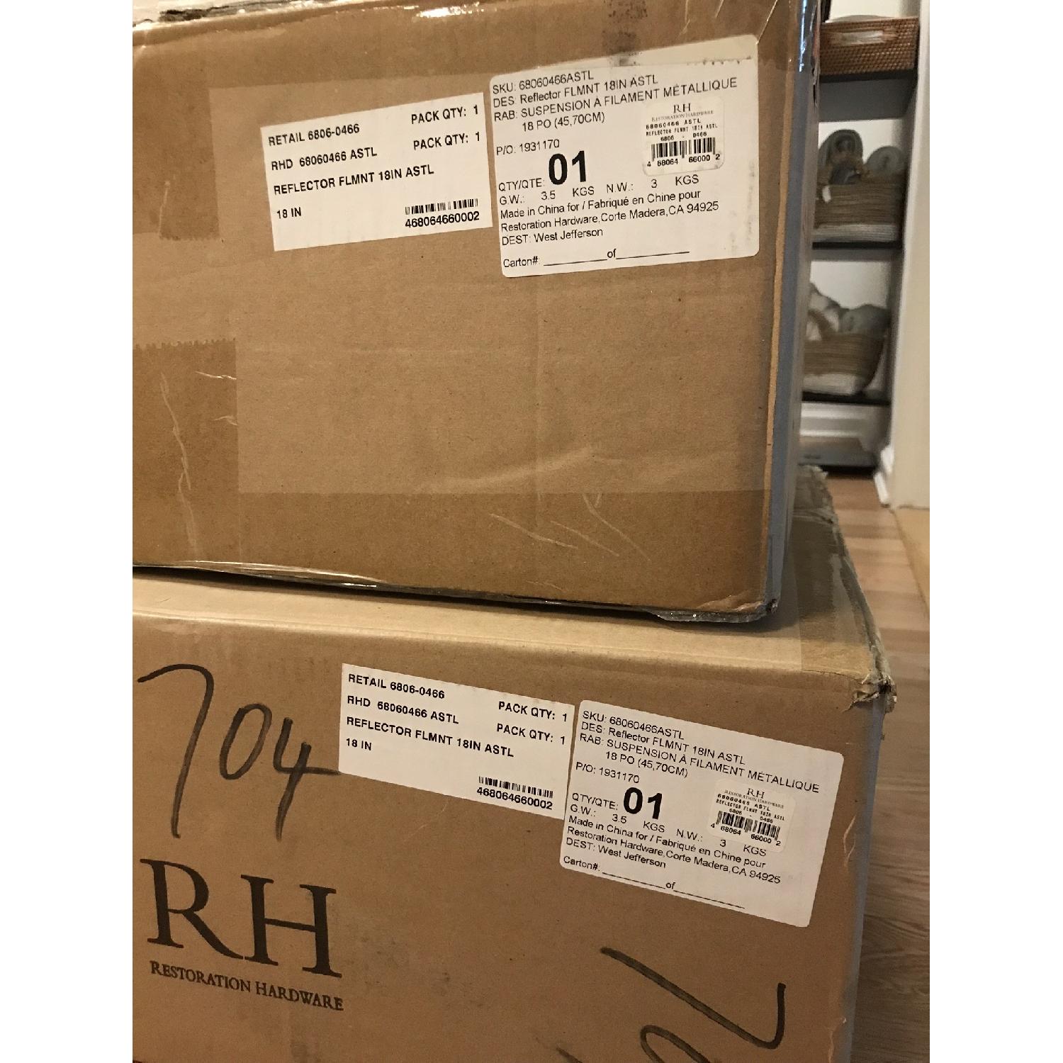 Restoration Hardware Pendant Lights w/ Bulbs - image-5