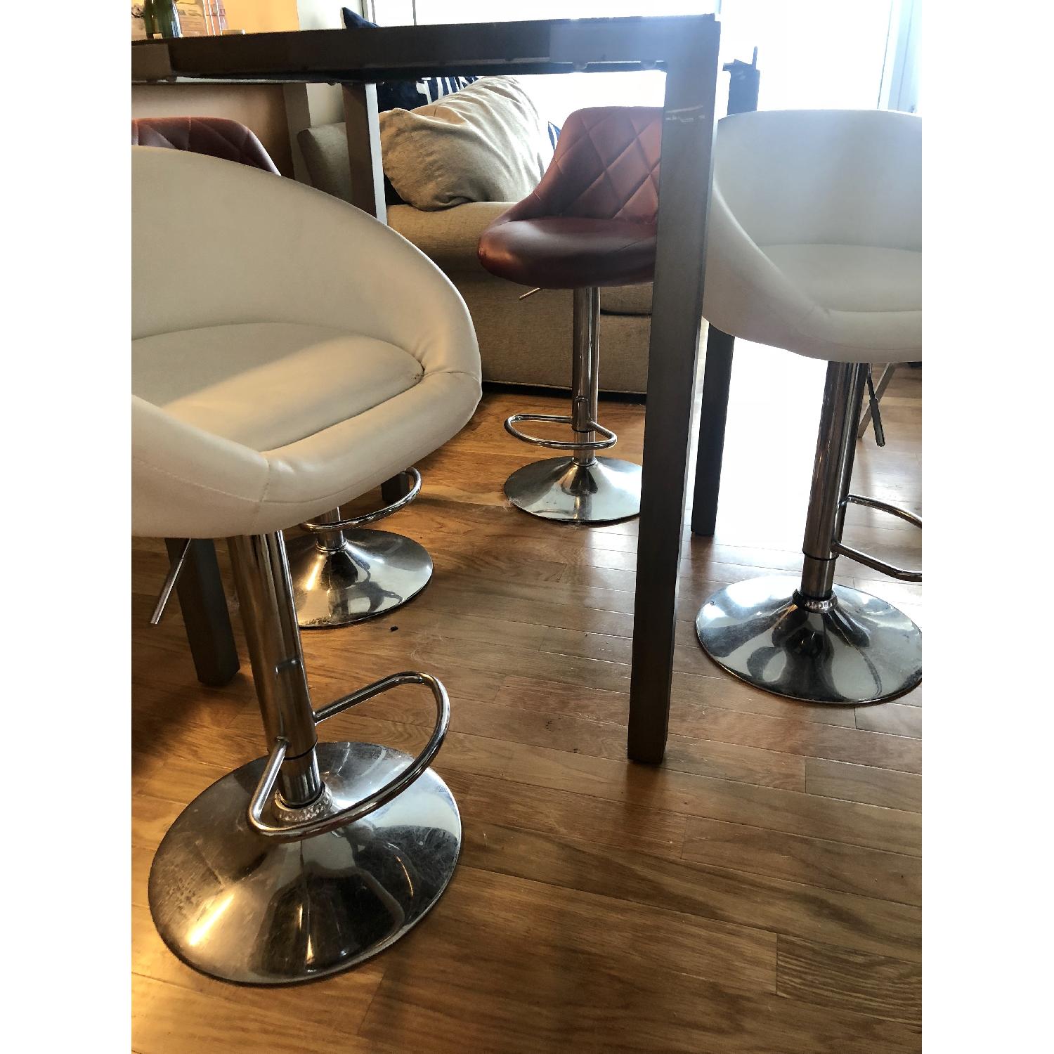 CB2 Stilt 2Top Counter Table w/ 4 Bar Stools AptDeco