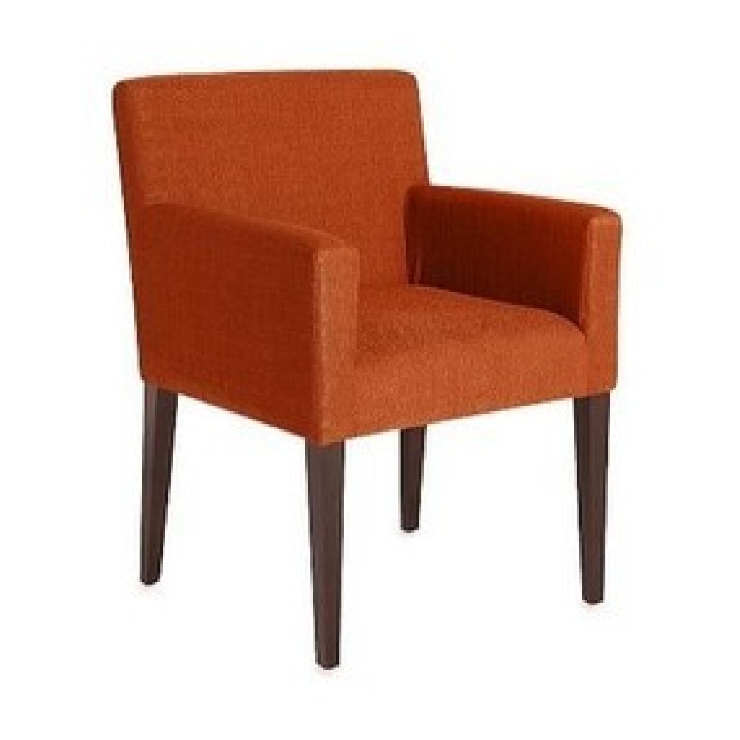 West Elm Garvey Leather Chairs in Carrot - image-16