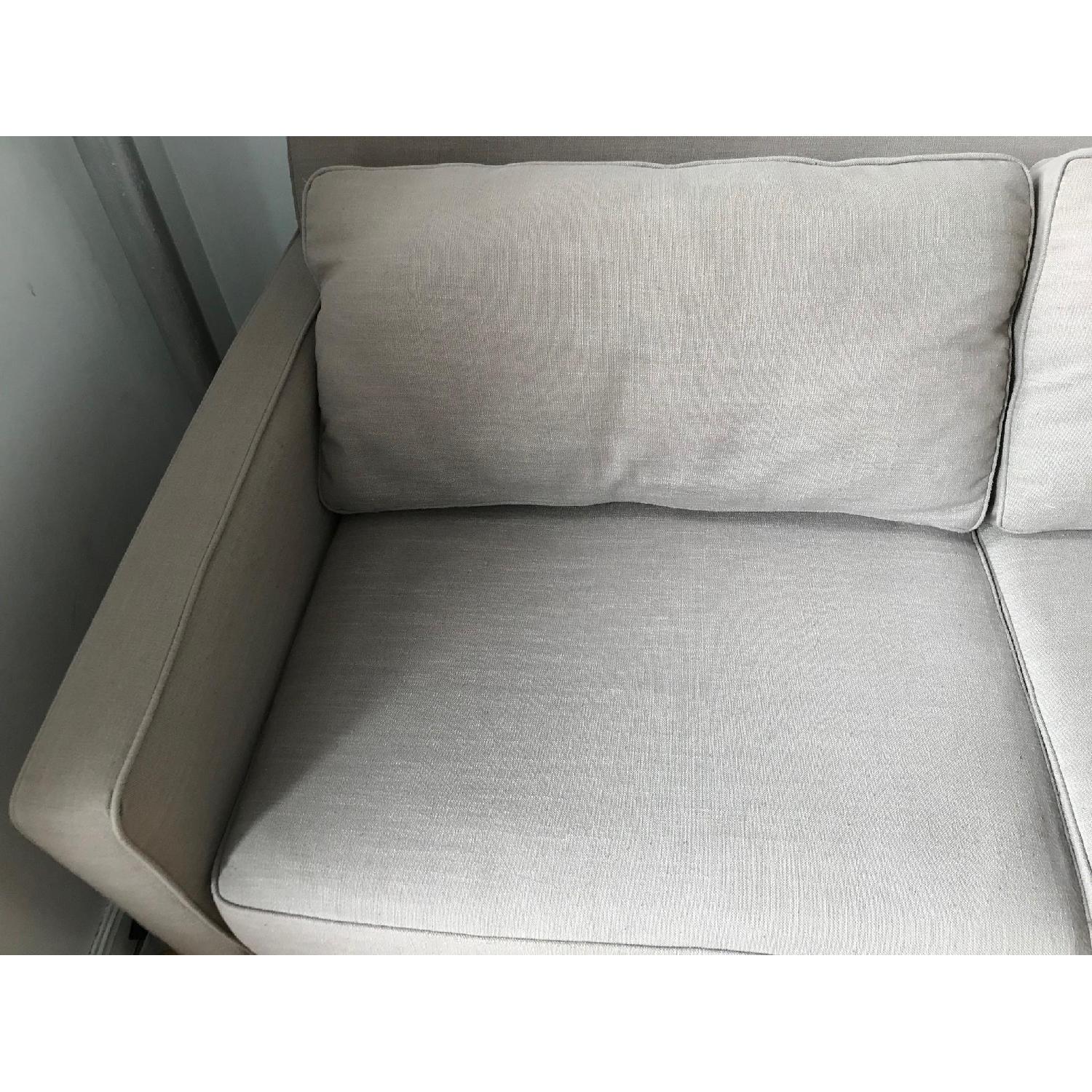 West Elm Henry Sofa in Natural Linen - image-1