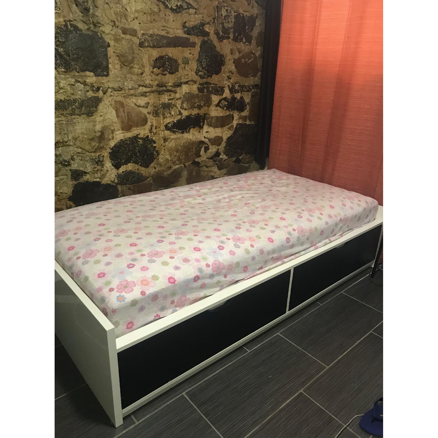 Ikea Odda Twin Bed w/ Storage - image-3