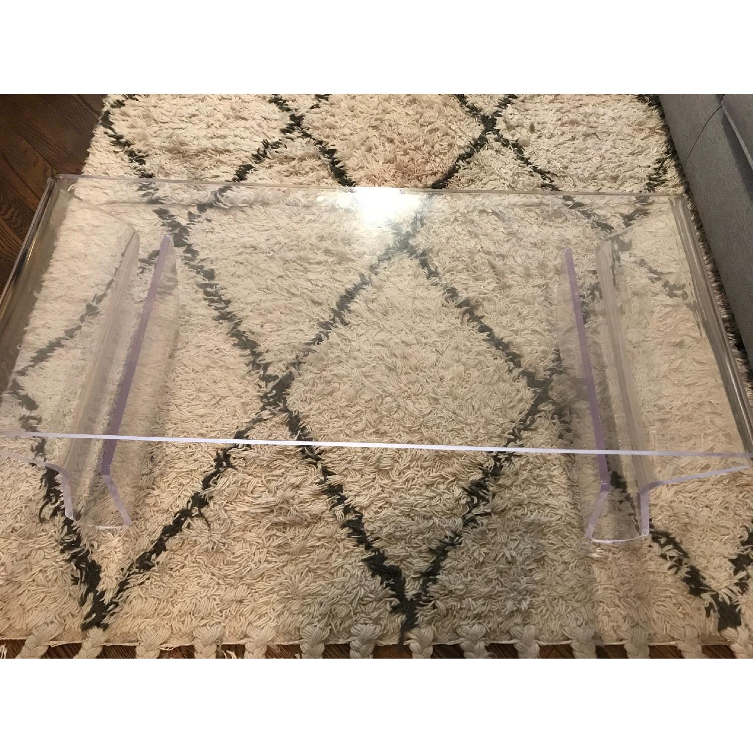 CB2 Acrylic Coffee Table - image-3
