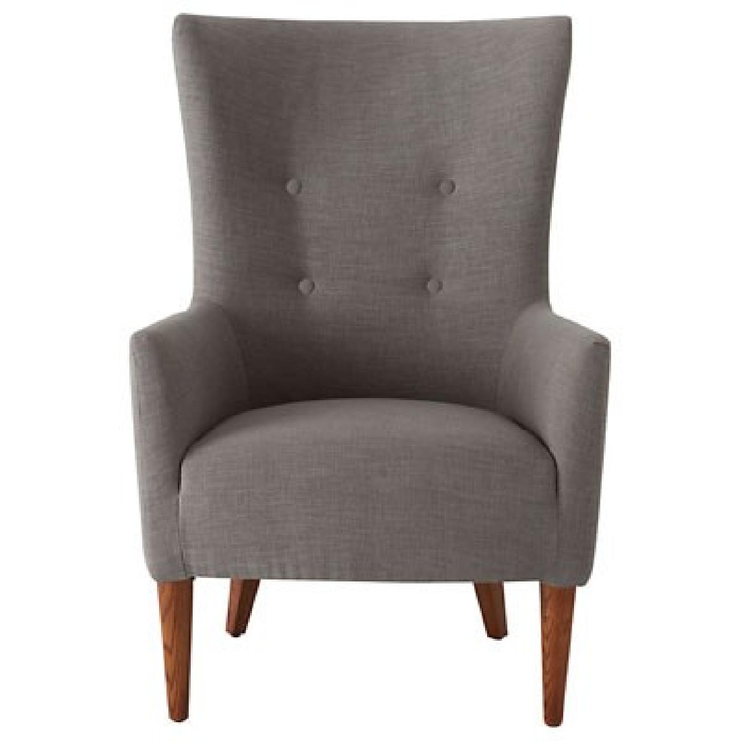West Elm Victor Mid Century Wingback Chair AptDeco