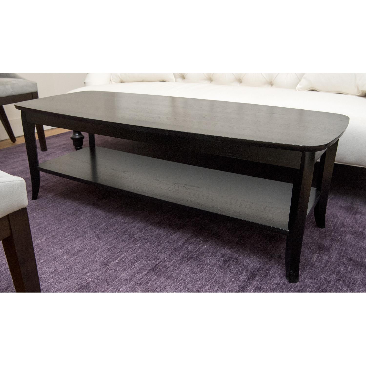 Pottery Barn Chloe Black Coffee Table AptDeco