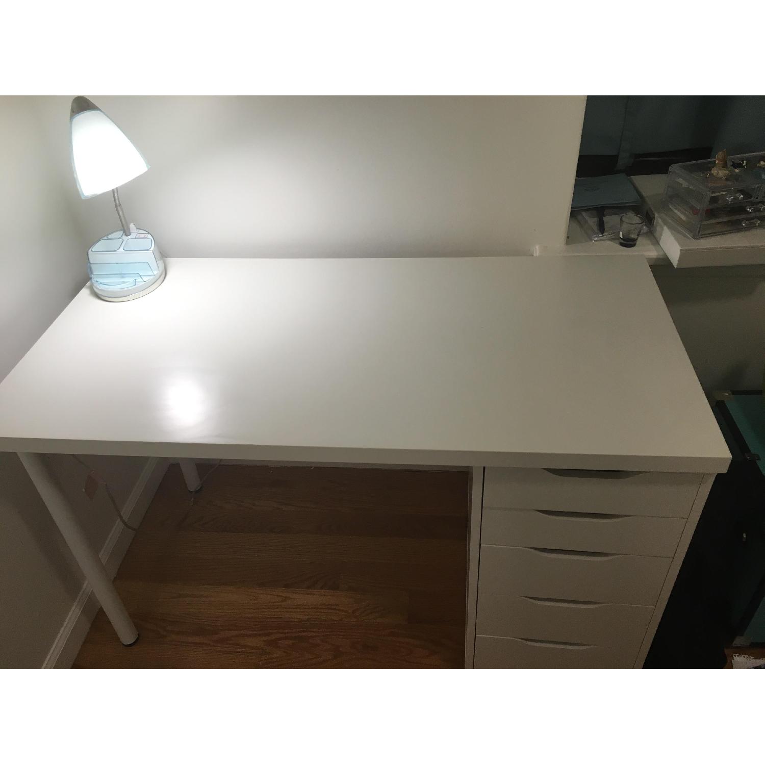 Ikea White Desk - image-1