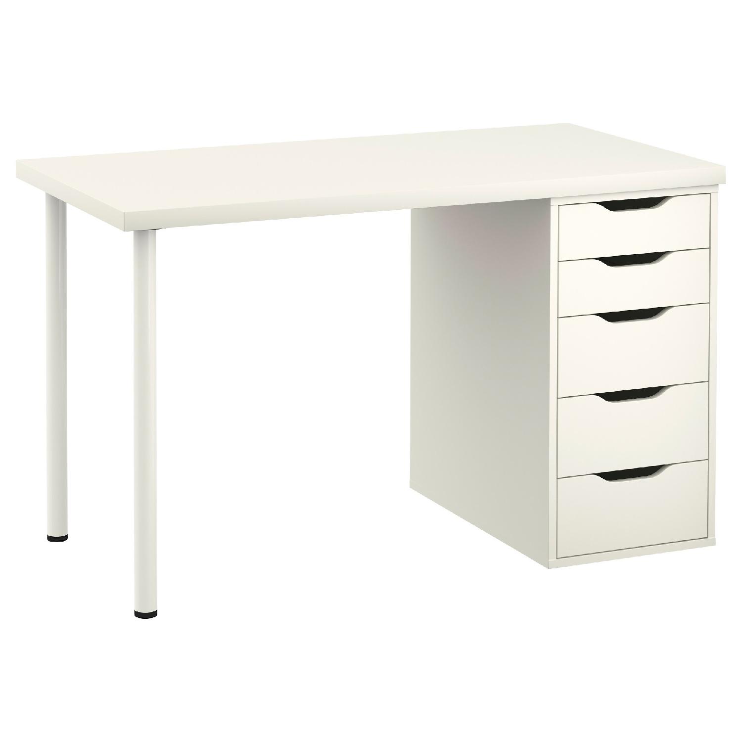 Ikea White Desk - image-0