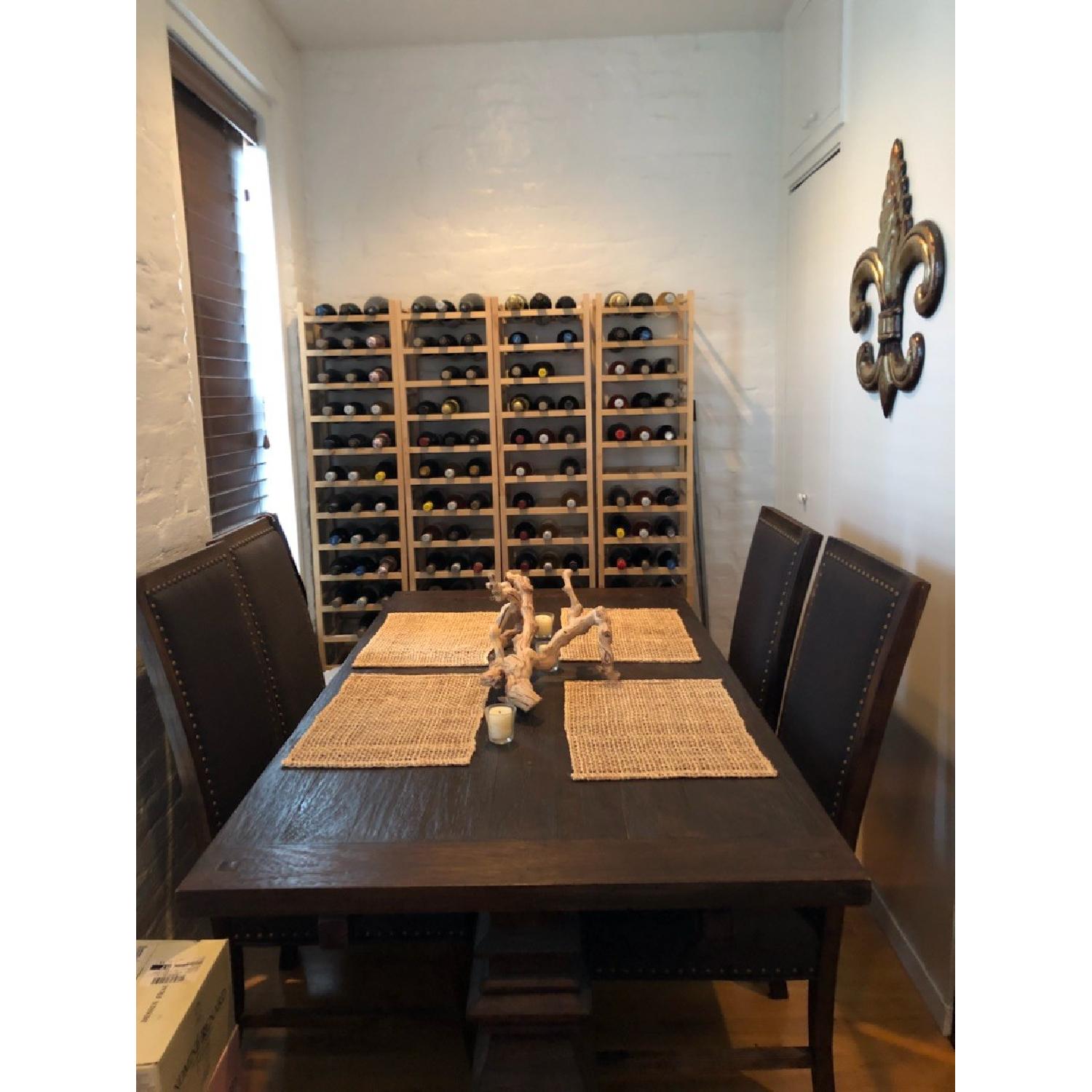 World Market Arcadia Extension Dining Table w/ 4 Chairs - image-1