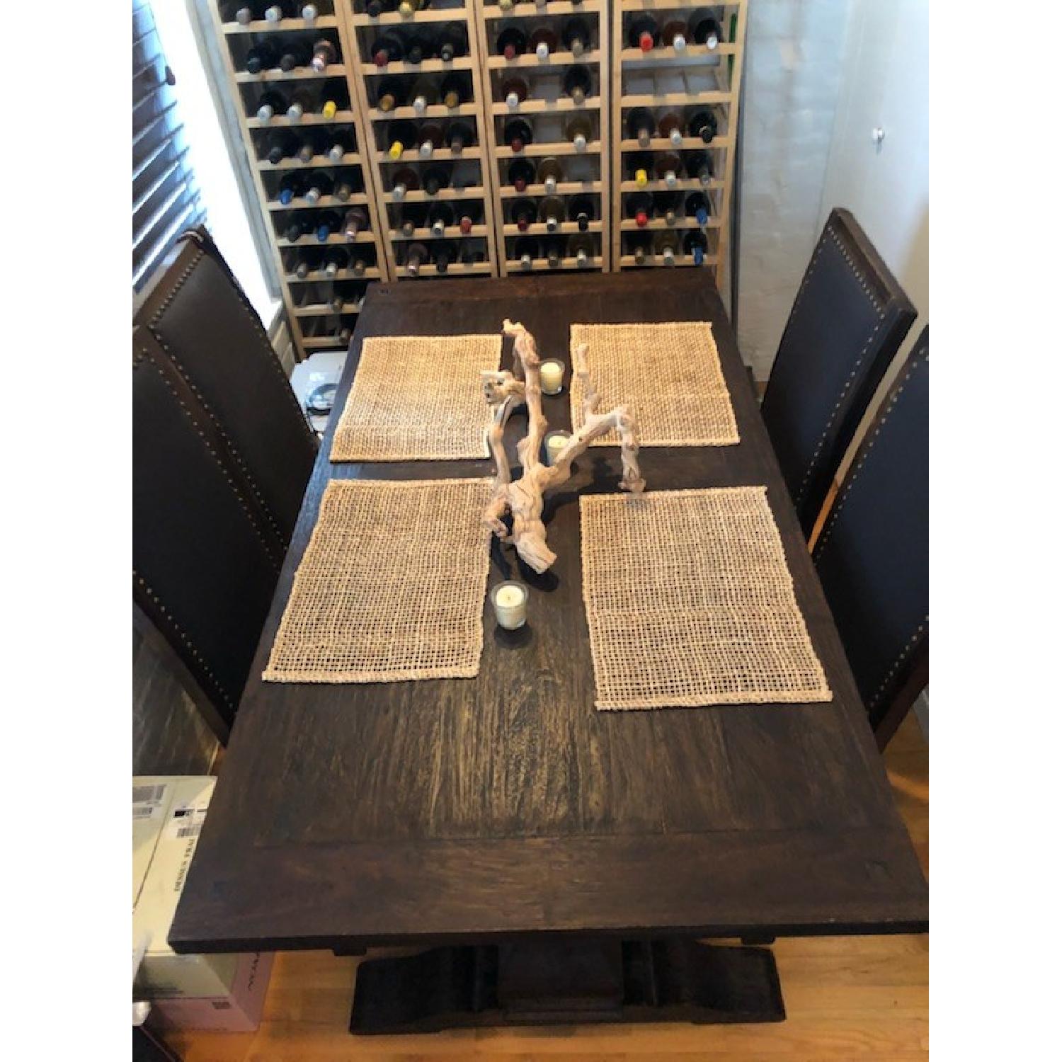 World Market Arcadia Extension Dining Table w/ 4 Chairs - image-4