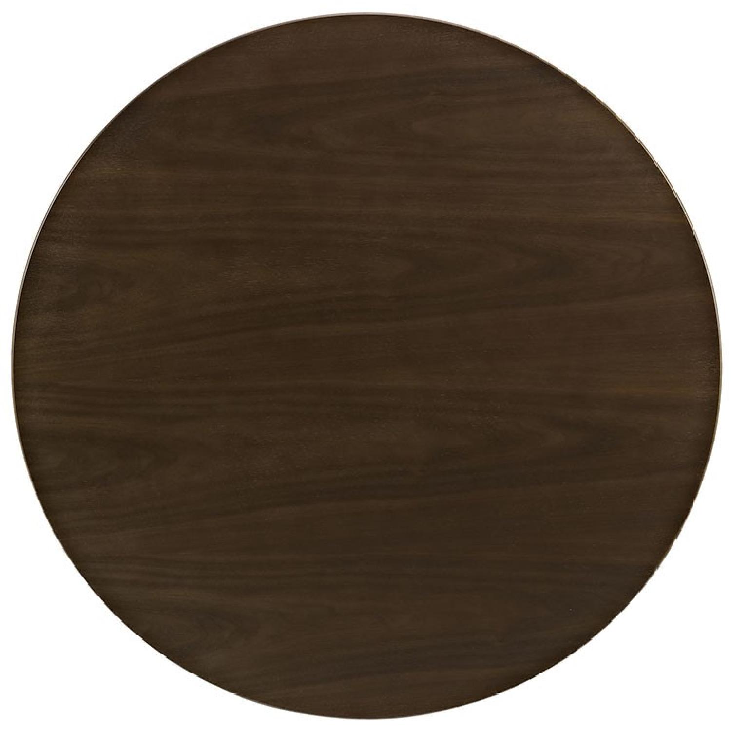 Tulip Style Walnut Mid Century Coffee Table - image-1