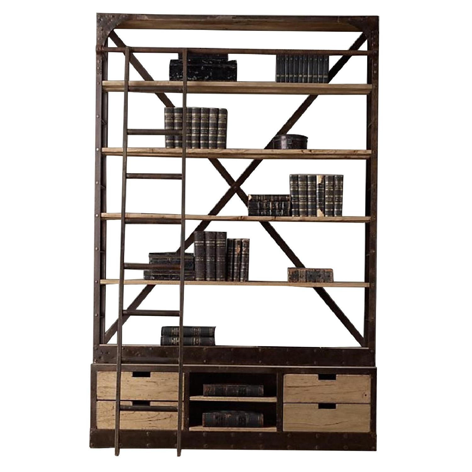Restoration Hardware 1950's Dutch Shipyard Triple Shelving AptDeco