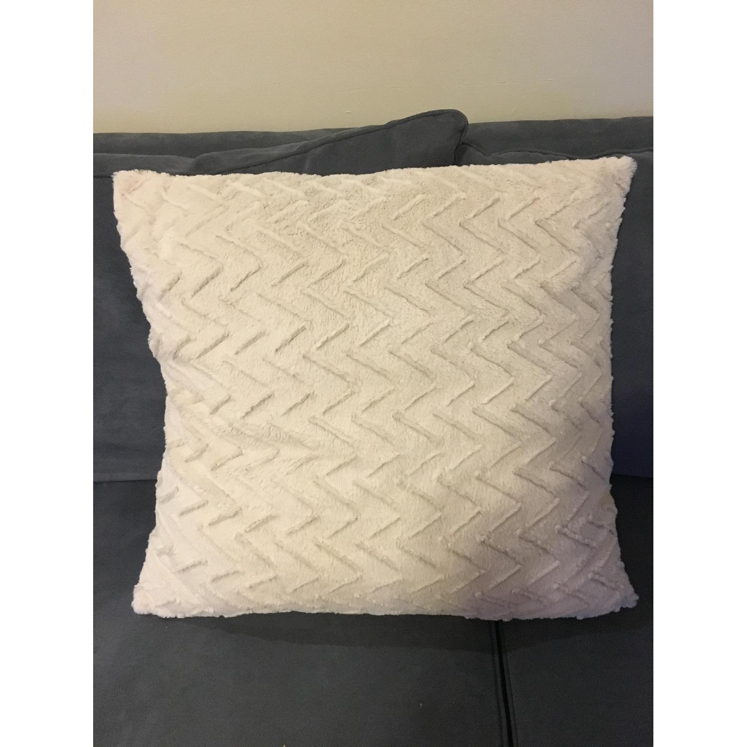 HomeGoods Large White Throw Pillows - image-1