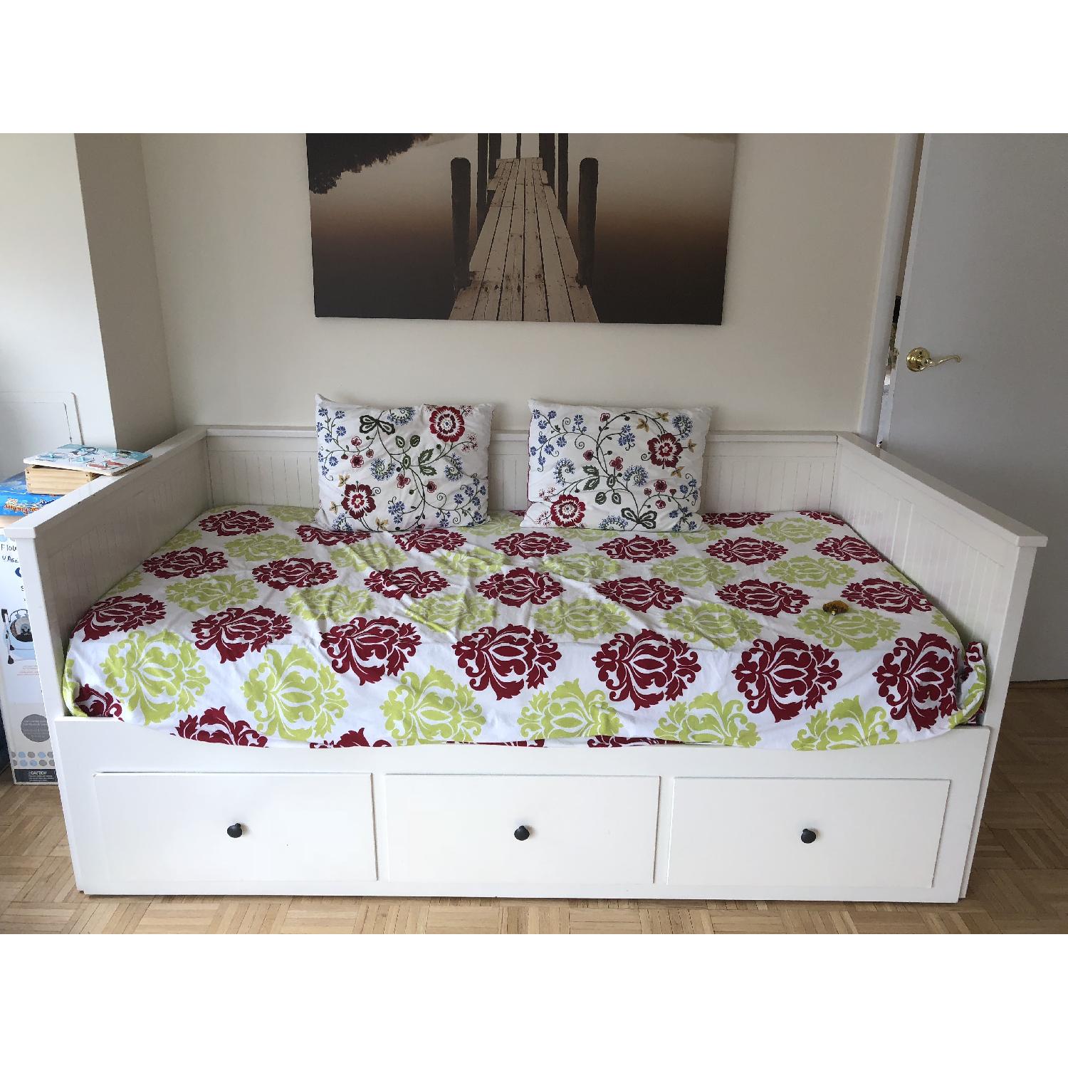 Ikea Hemnes Daybed Frame w/ 3 Drawers & Trundle - image-1