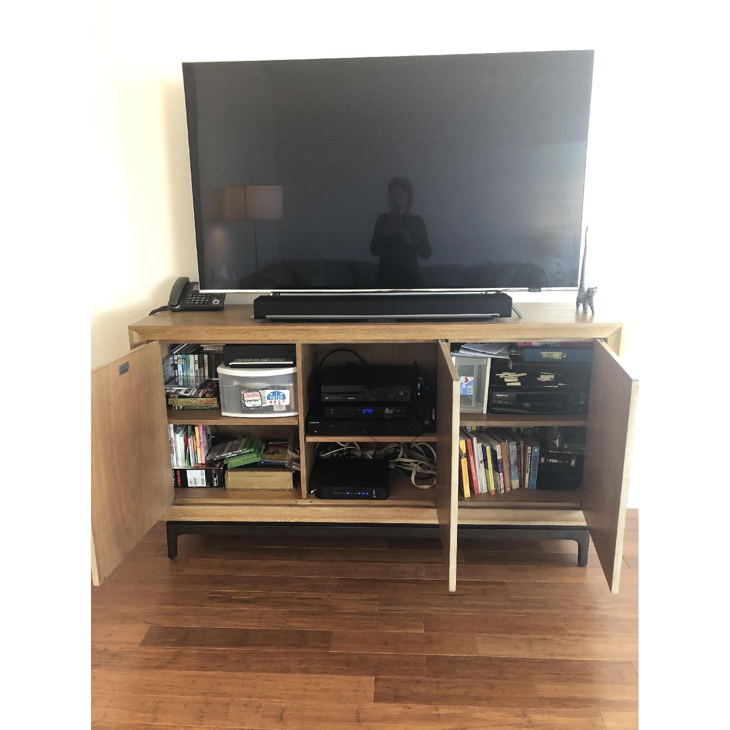 Dwell Studio Ivory Shagreen Media Storage Console - image-3