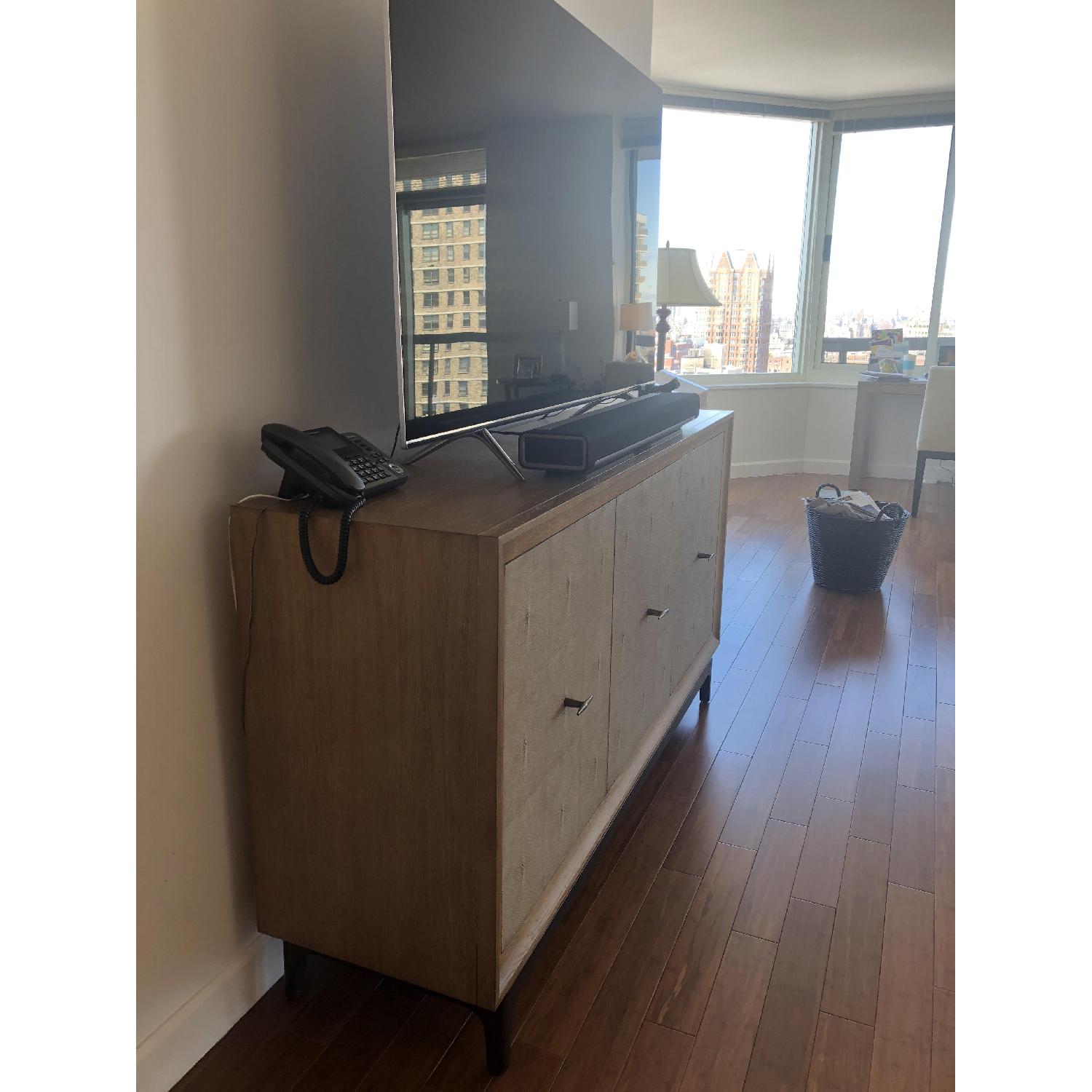 Dwell Studio Ivory Shagreen Media Storage Console - image-4