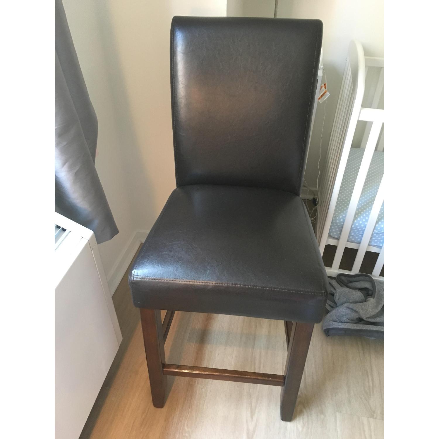 Ashley Dark Brown Bar Chairs - image-2