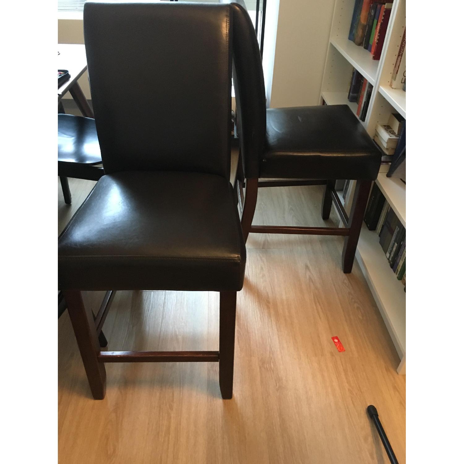 Ashley Dark Brown Bar Chairs - image-3